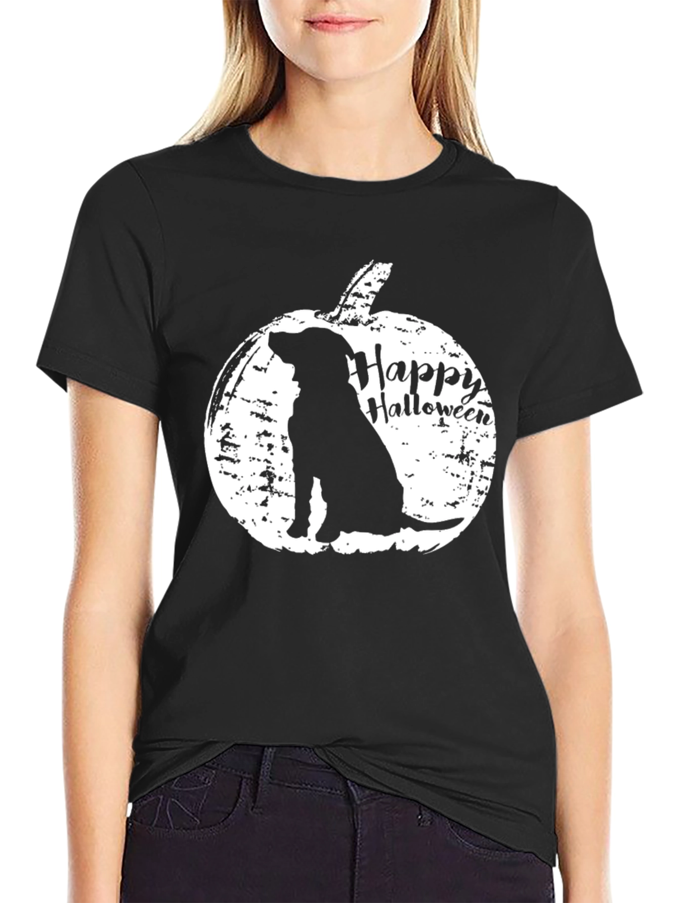 Happy Halloween Dog Pumpkin T-Shirt