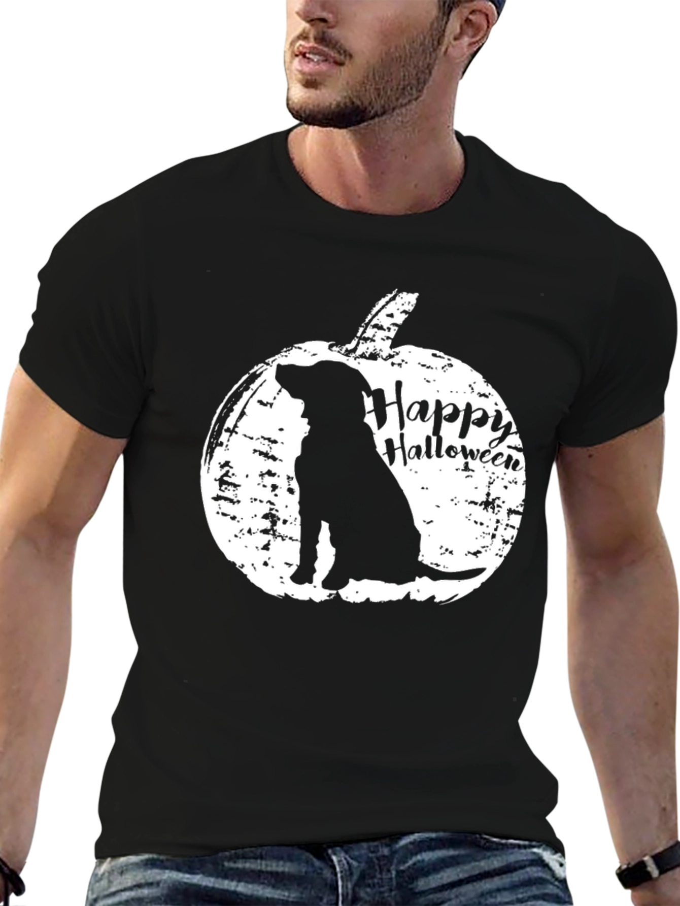 Happy Halloween Dog Pumpkin T-Shirt