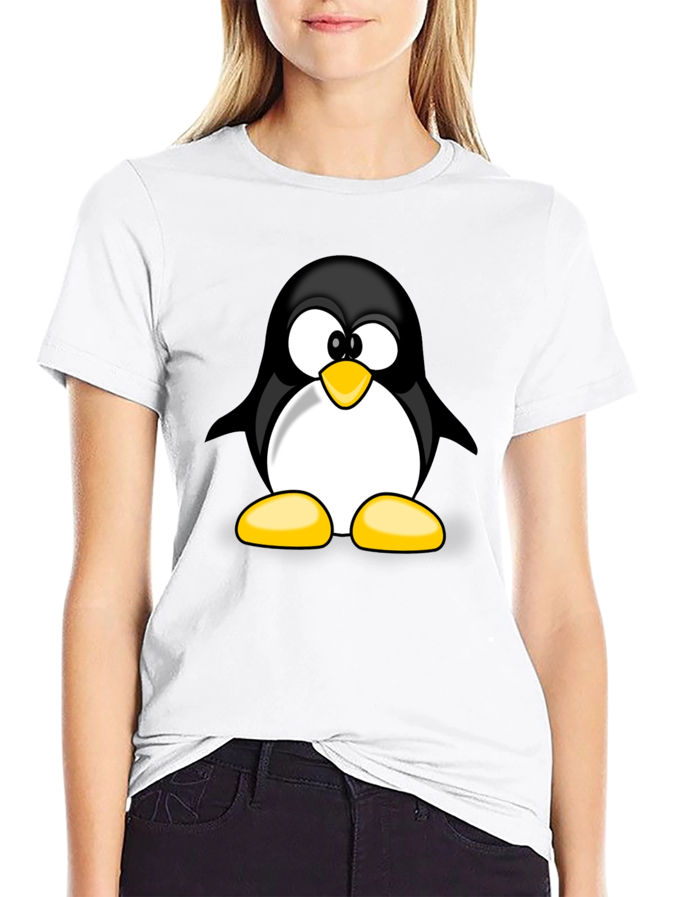 Penguin Graphic T-Shirt - Black Cotton Tee