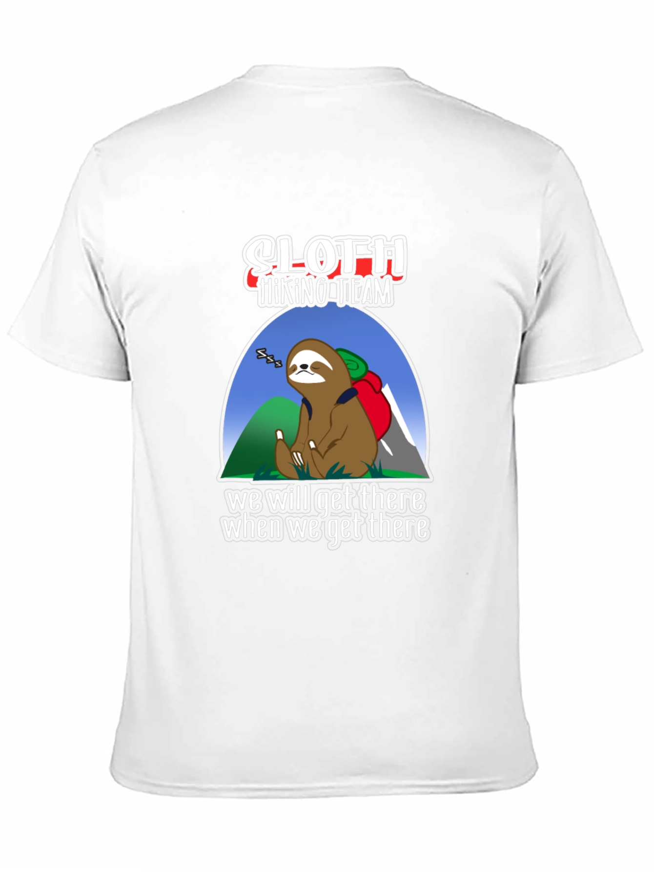Sloth Hiking Team T-Shirt - Funny Adventure Tee
