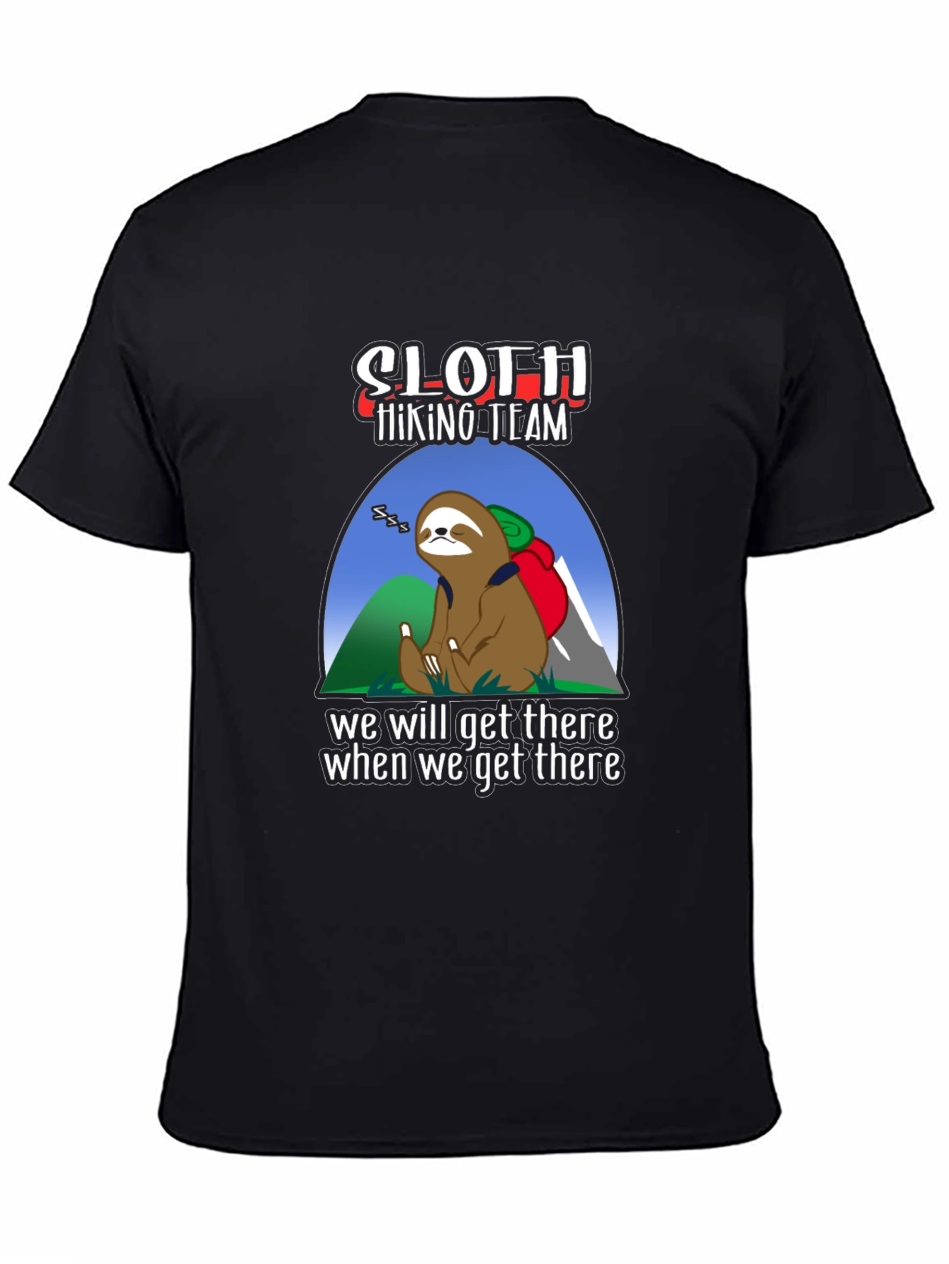 Sloth Hiking Team T-Shirt - Funny Adventure Tee