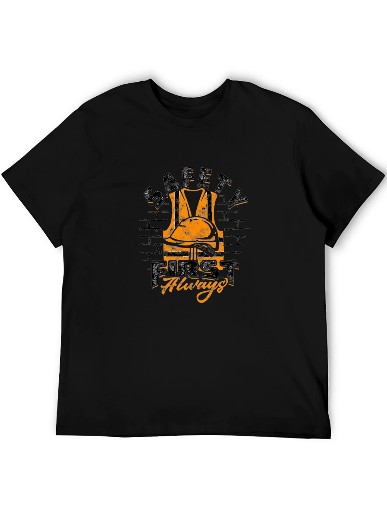 Safety First Always Graphic Tee - Black