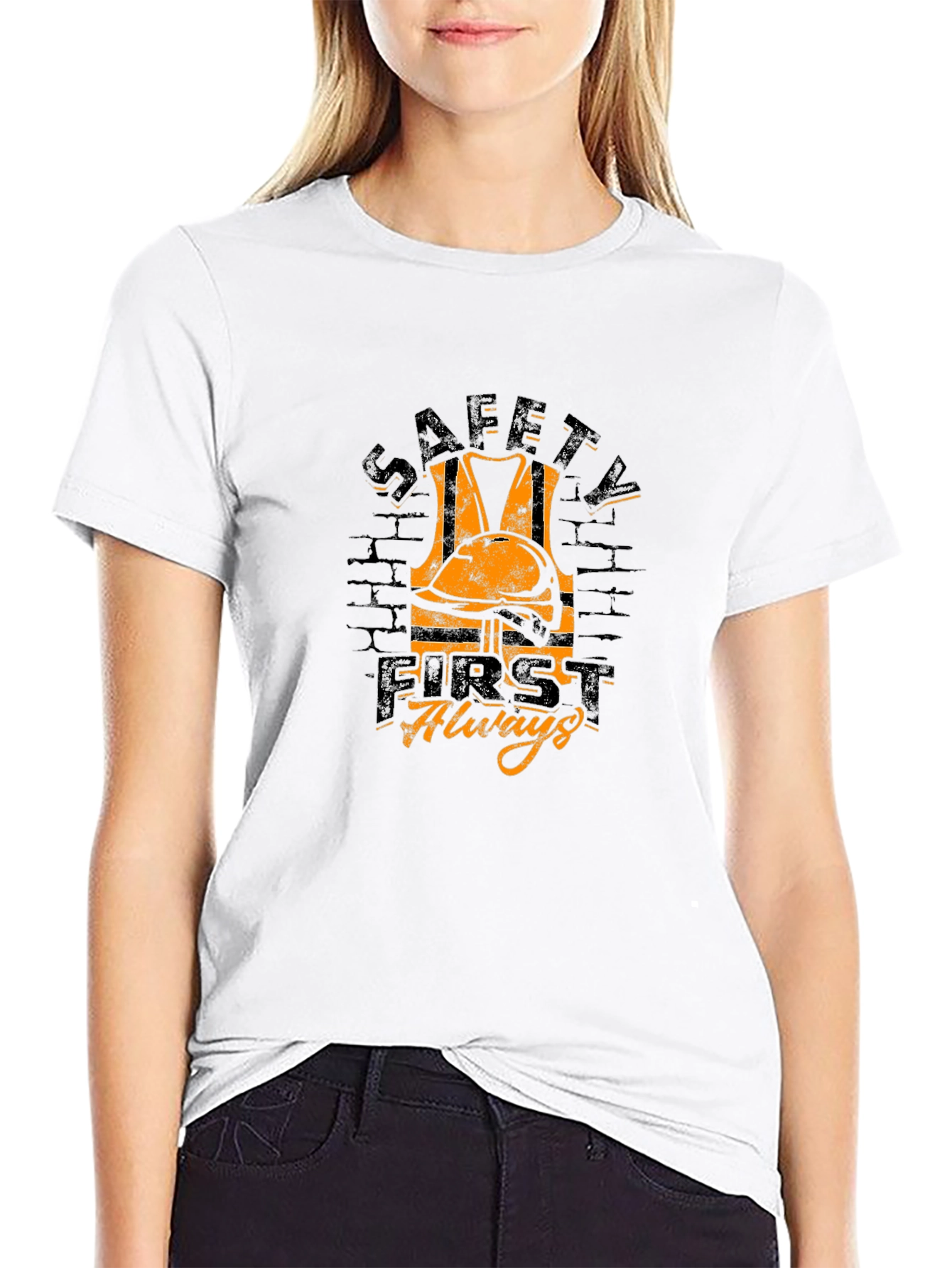 Safety First Always Graphic Tee - Black