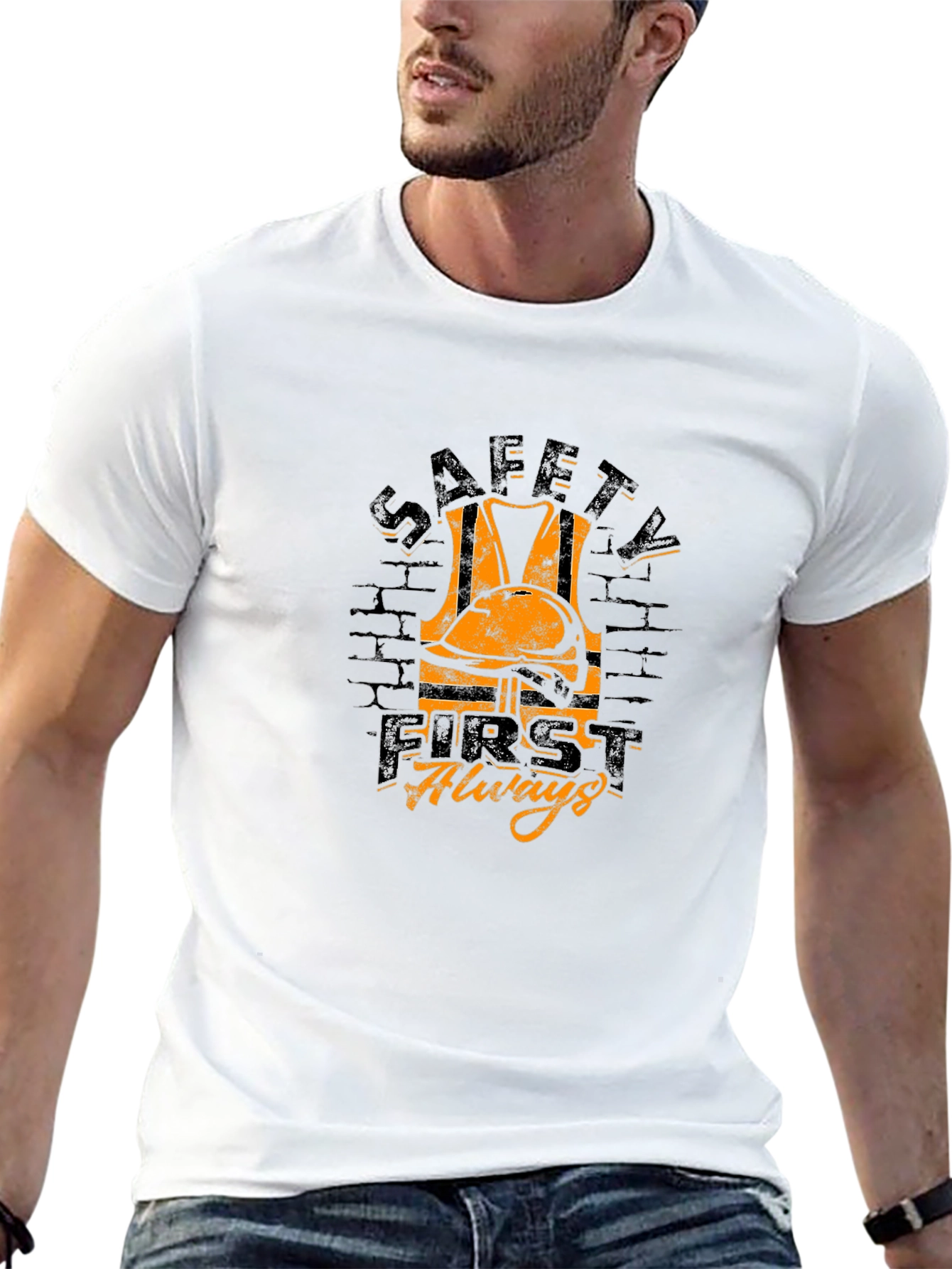 Safety First Always Graphic Tee - Black