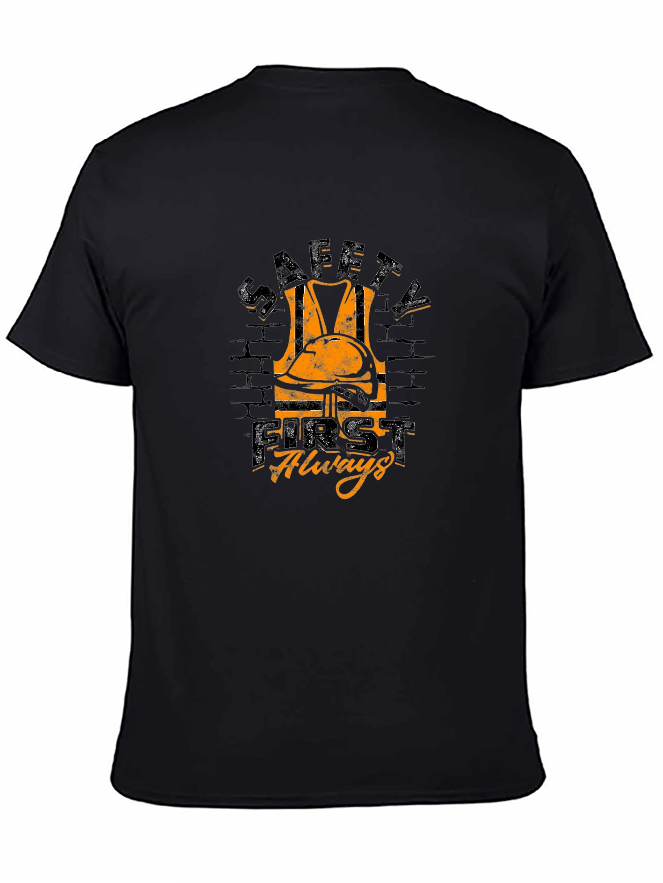 Safety First Always Graphic Tee - Black