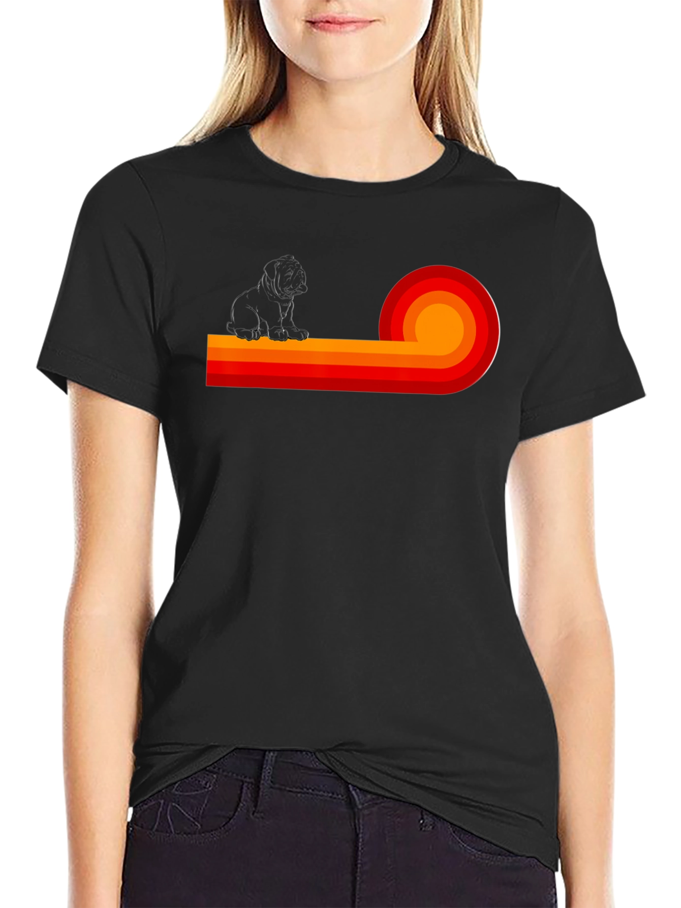 Retro Dog Graphic Tee - Stylish Comfort