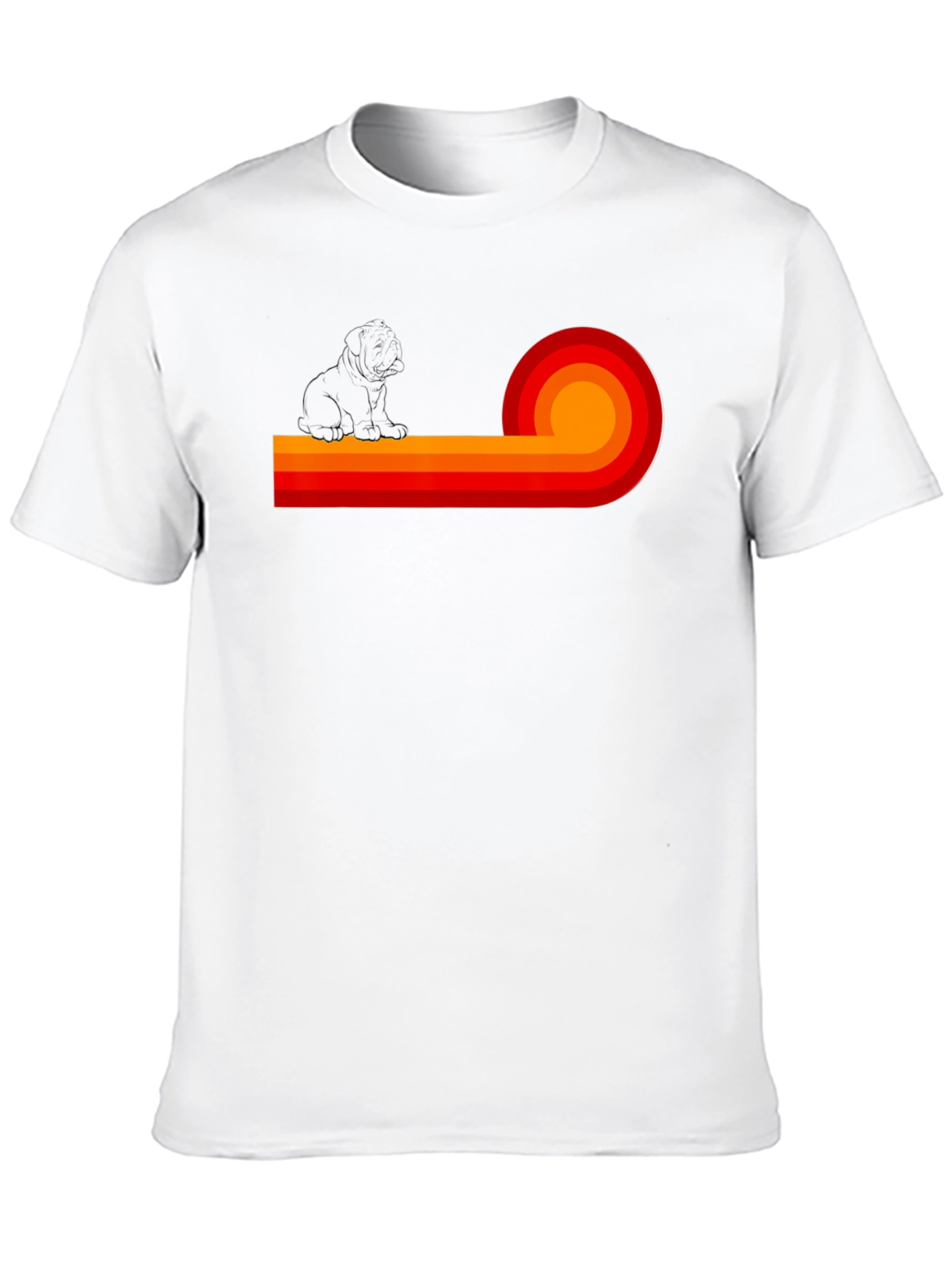 Retro Dog Graphic Tee - Stylish Comfort