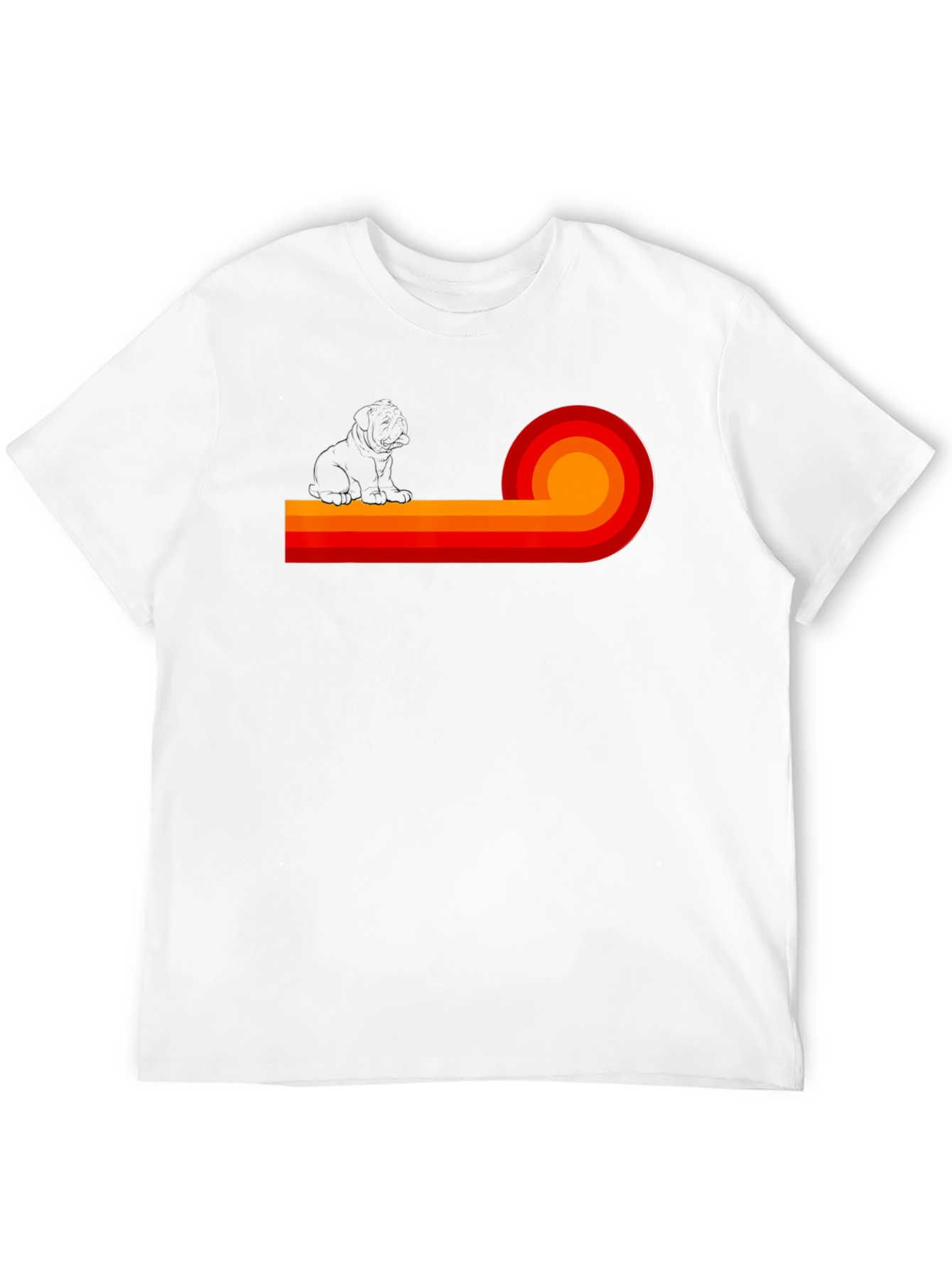 Retro Dog Graphic Tee - Stylish Comfort