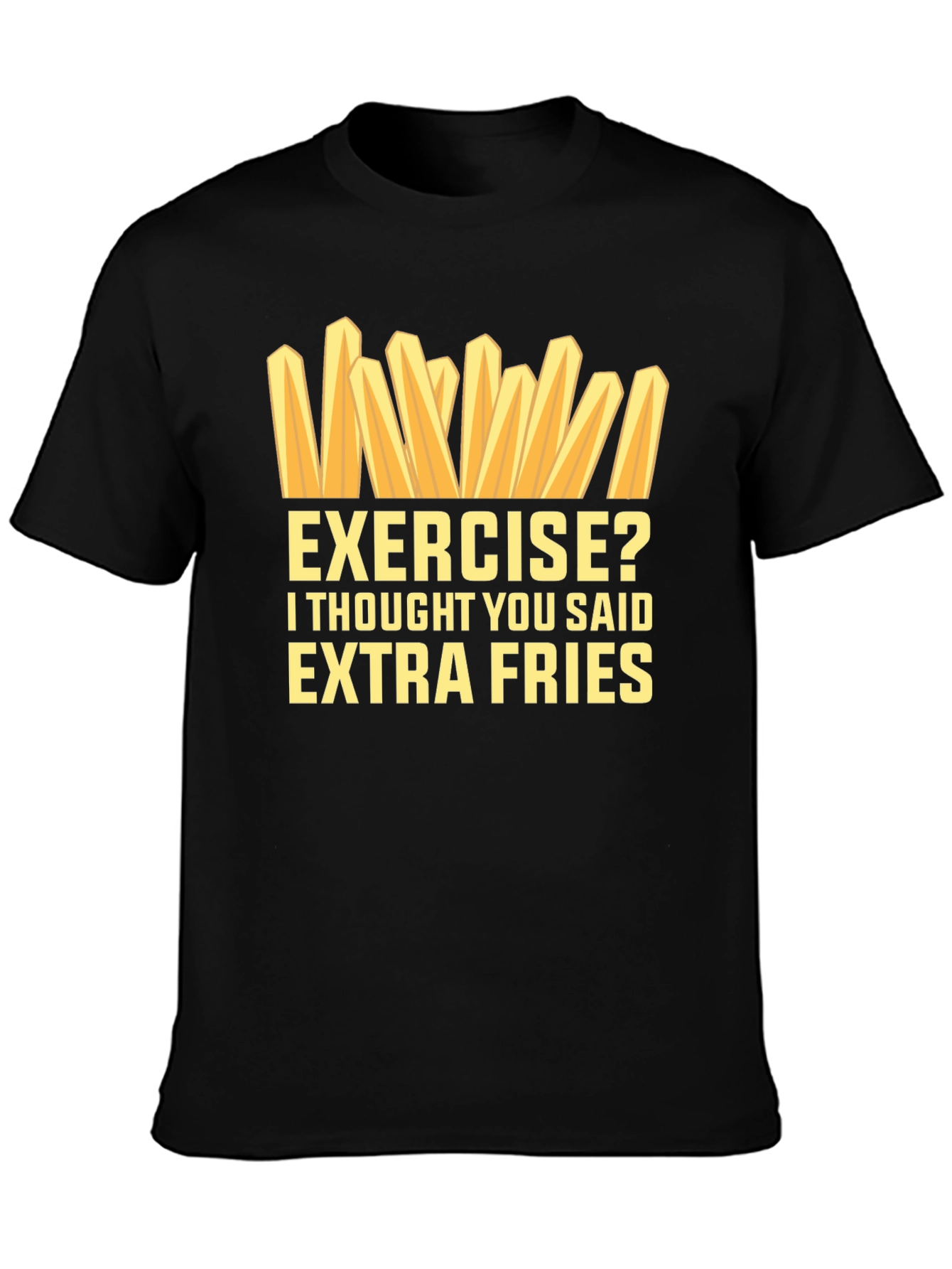 Extra Fries Graphic T-Shirt - Funny Foodie Tee