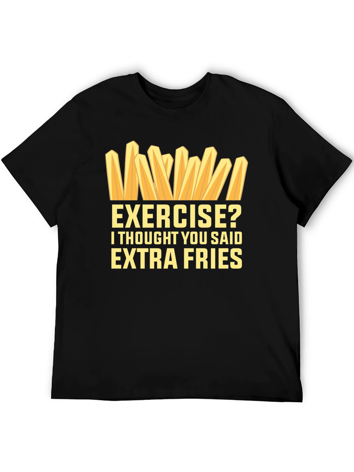 Extra Fries Graphic T-Shirt - Funny Foodie Tee