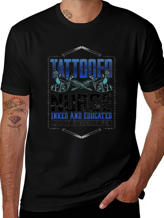 Tattooed Nurse T-Shirt - Inked and Educated