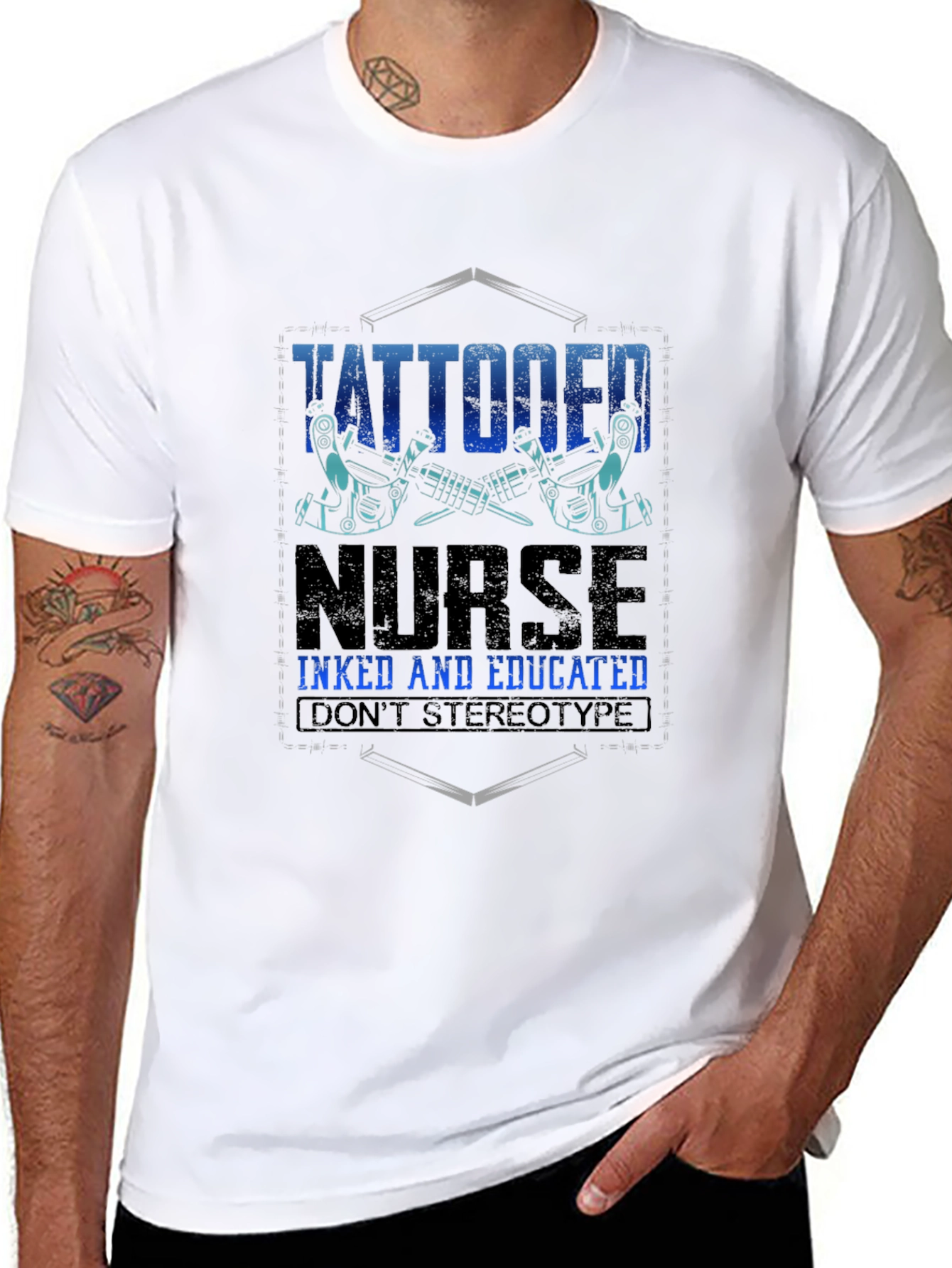 Tattooed Nurse T-Shirt - Inked and Educated