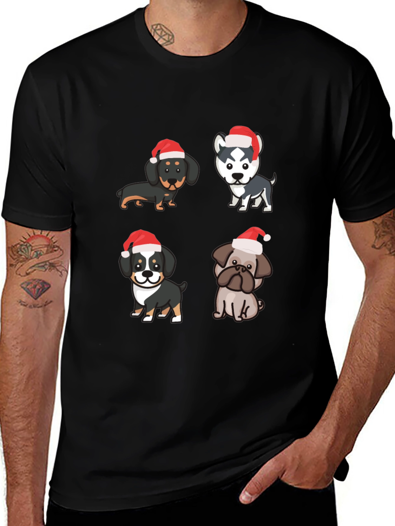 Festive Dog Breed Christmas T-Shirt