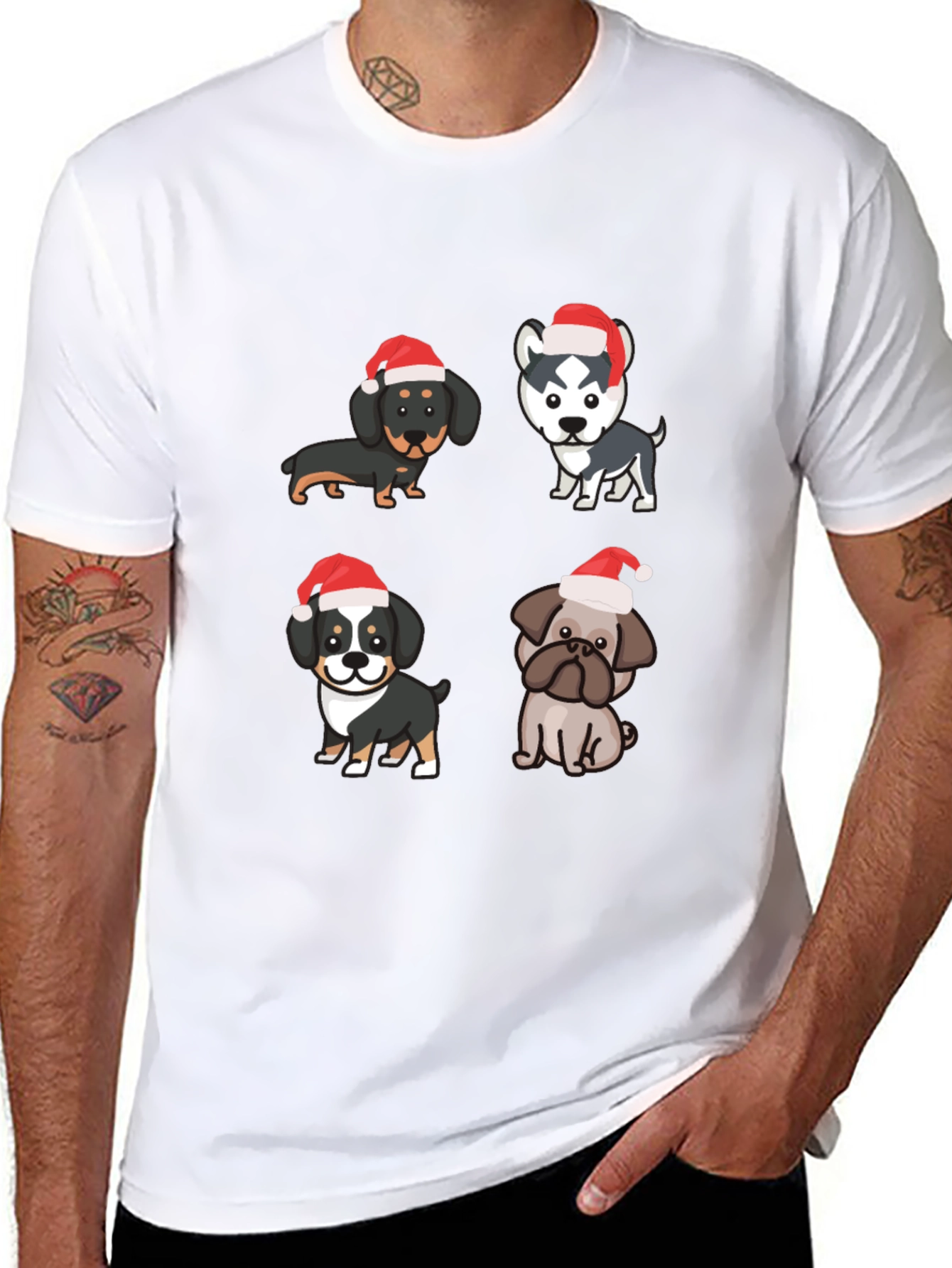 Festive Dog Breed Christmas T-Shirt