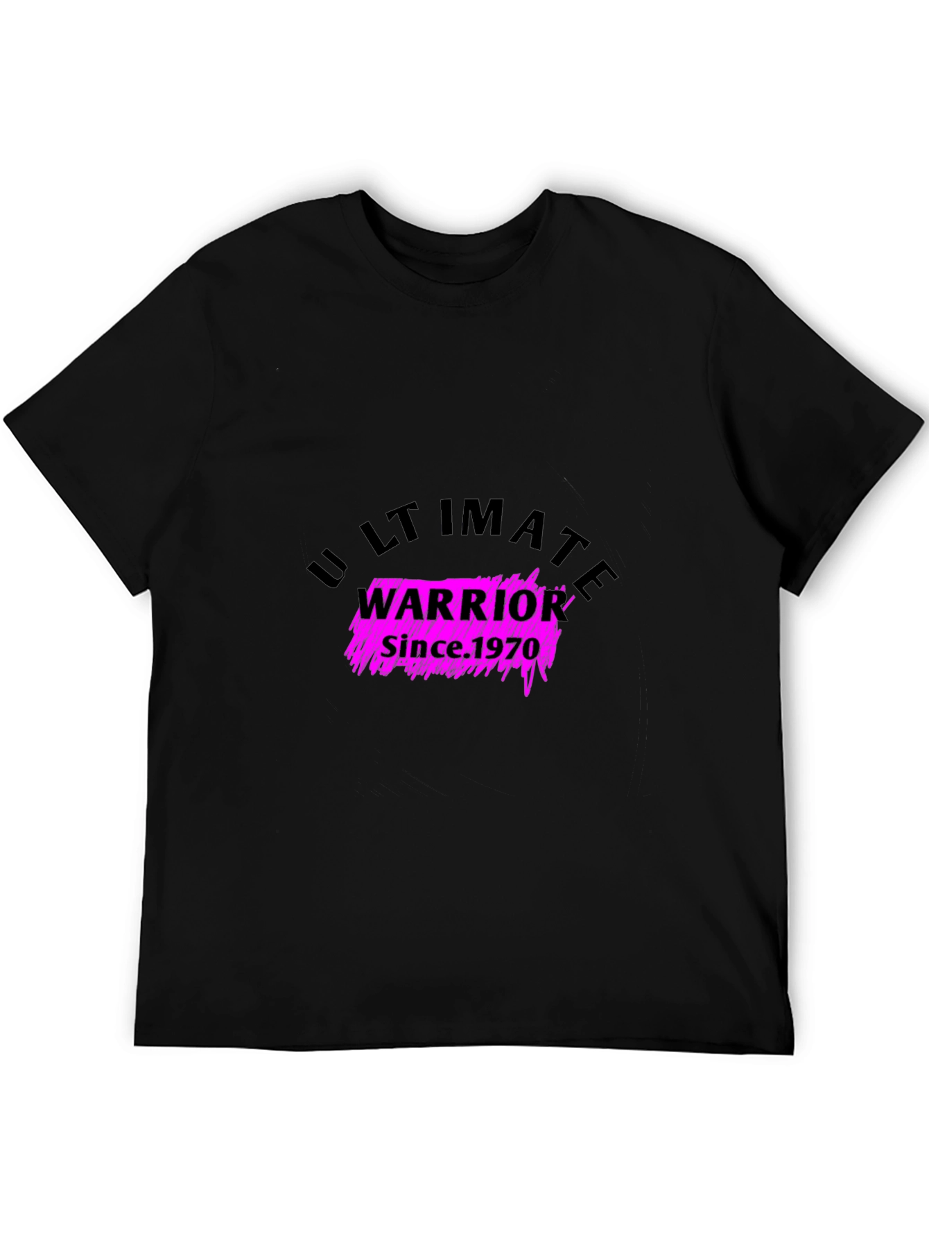 Ultimate Warrior Since 1970 Black T-Shirt