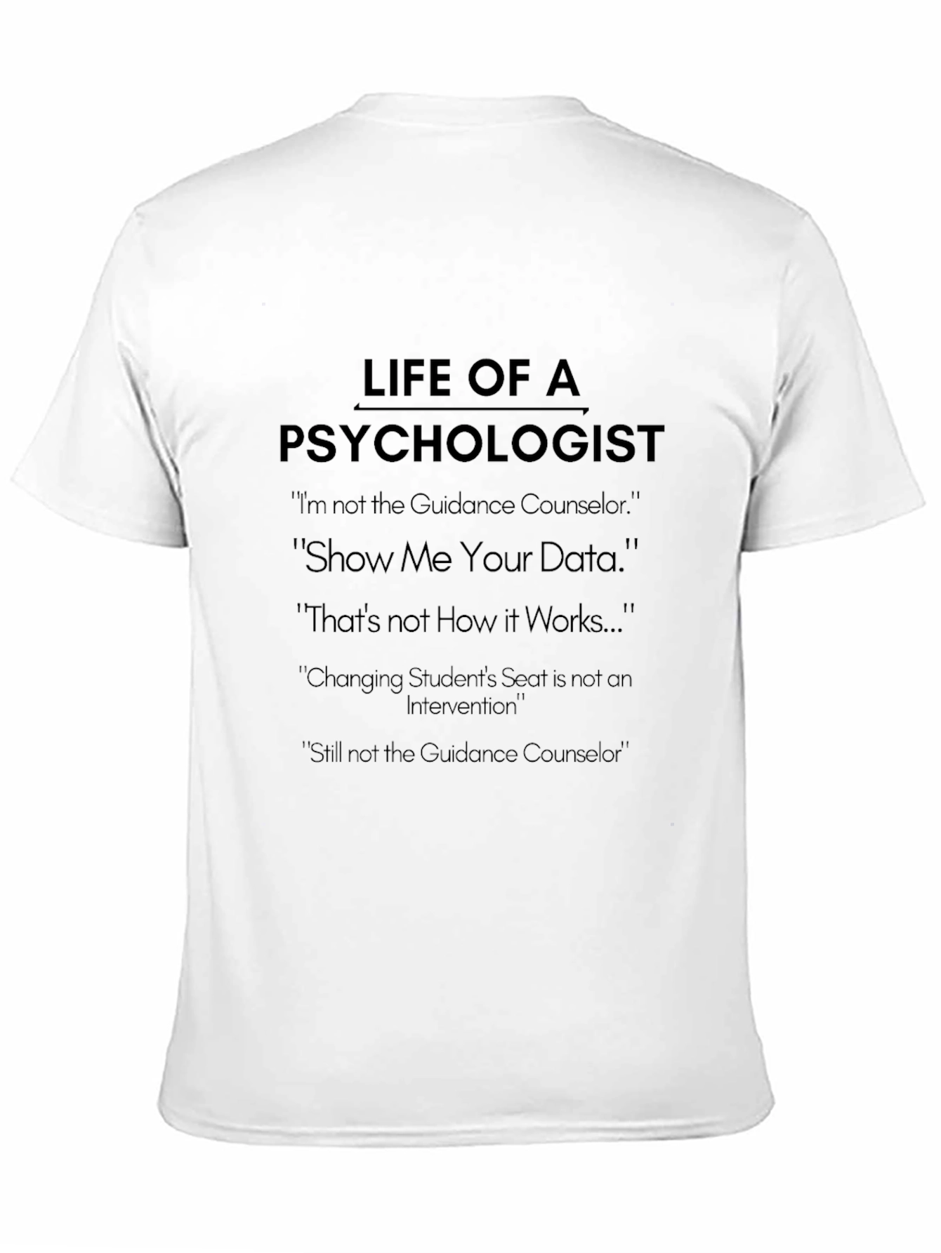 Psychologist Humor T-Shirt - Life Of A Psychologist