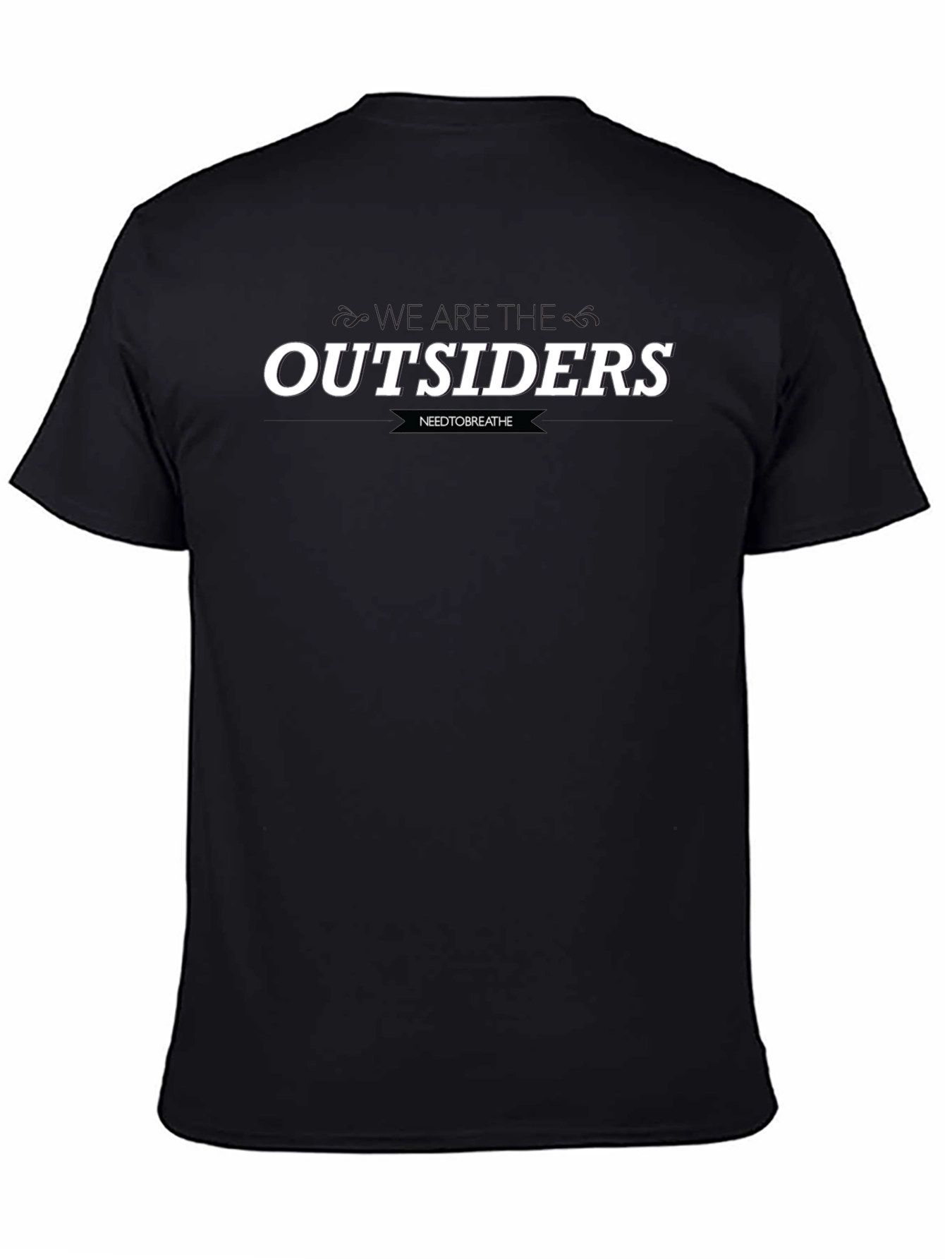 Outsiders Graphic Print Black T-Shirt