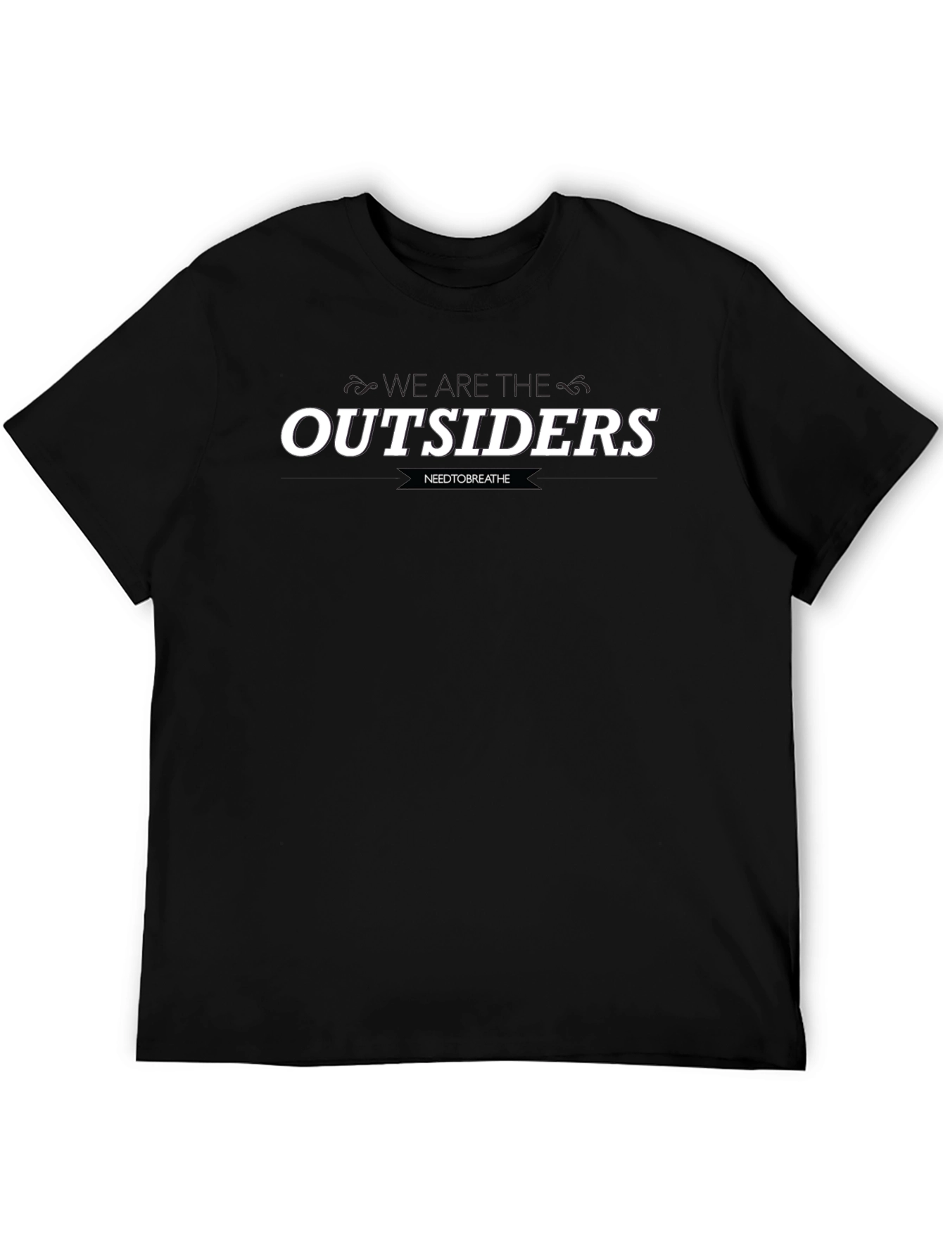 Outsiders Graphic Print Black T-Shirt