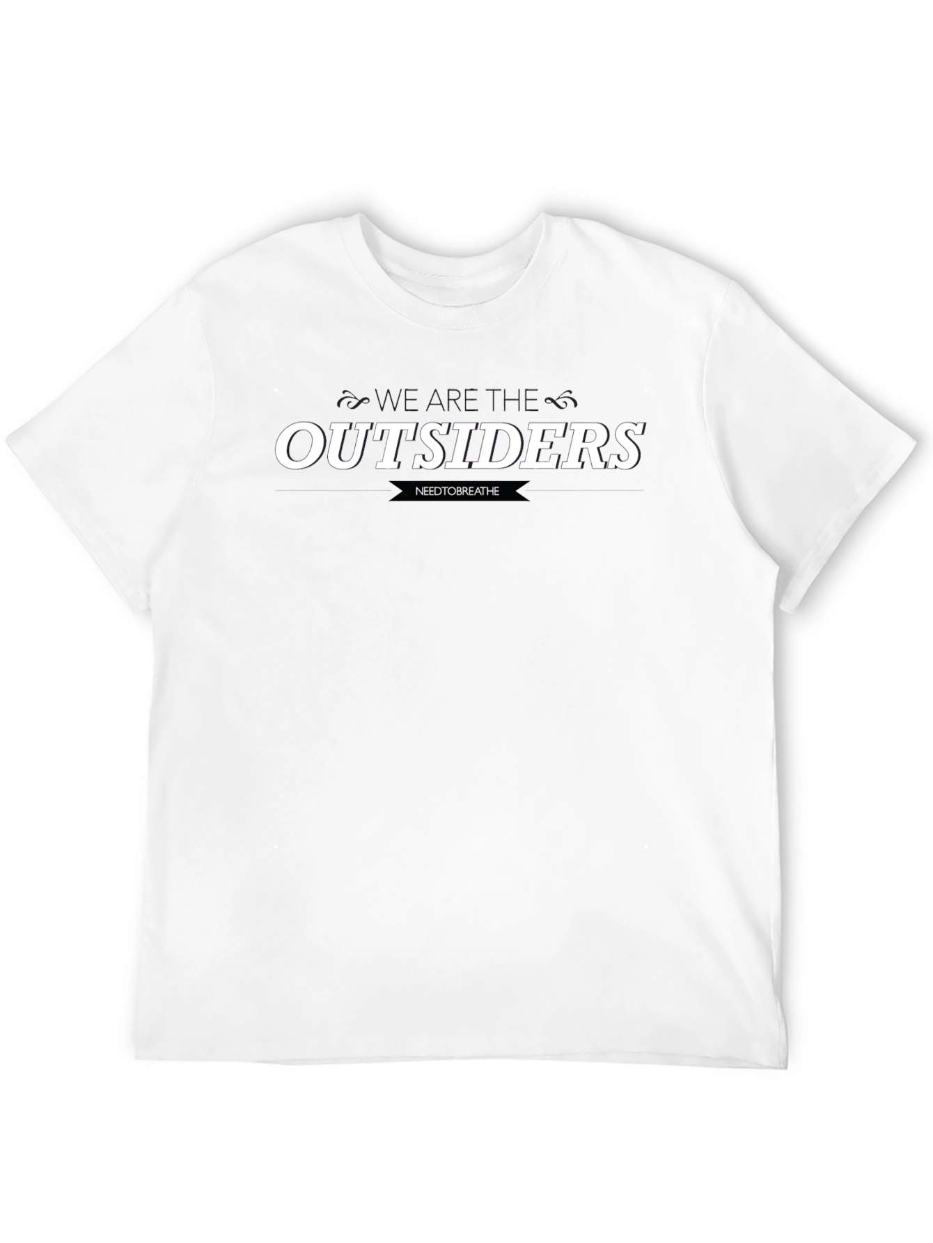 Outsiders Graphic Print Black T-Shirt