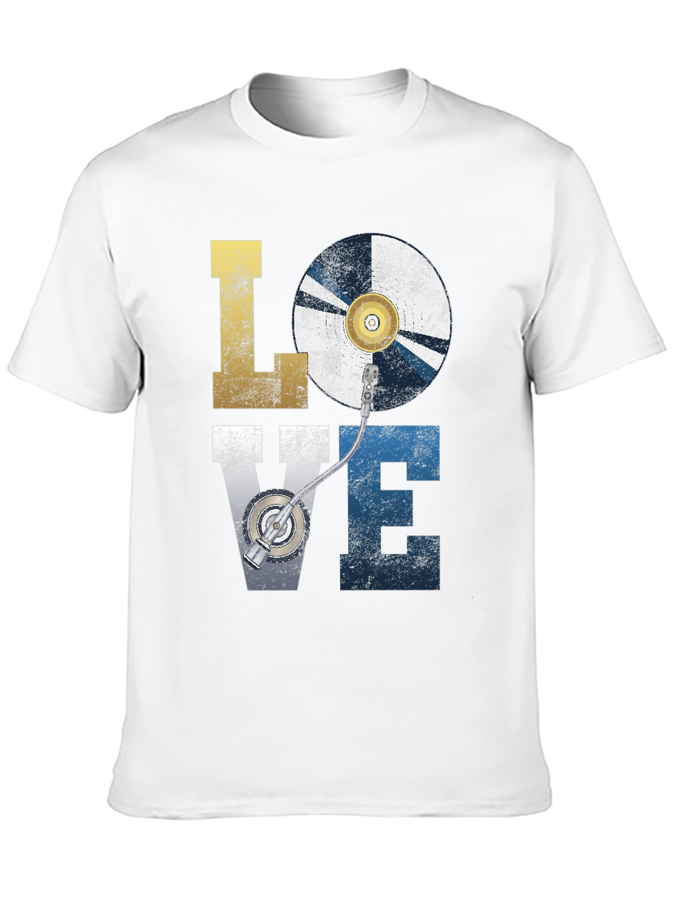 Retro DJ Love T-Shirt Vinyl Music Lover Tee