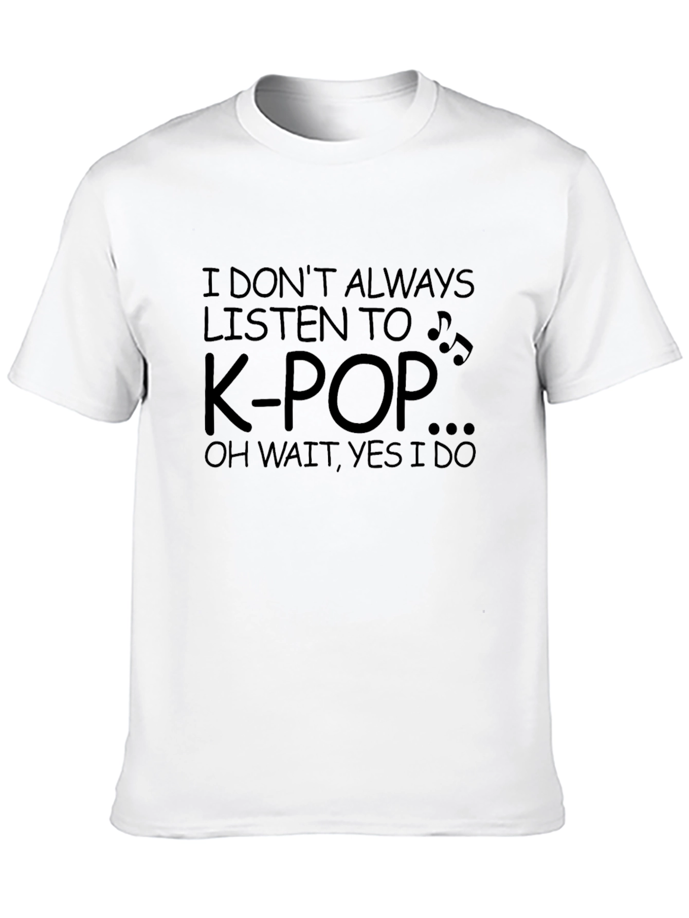 K-Pop Fan Black T-Shirt Music Lover Tee