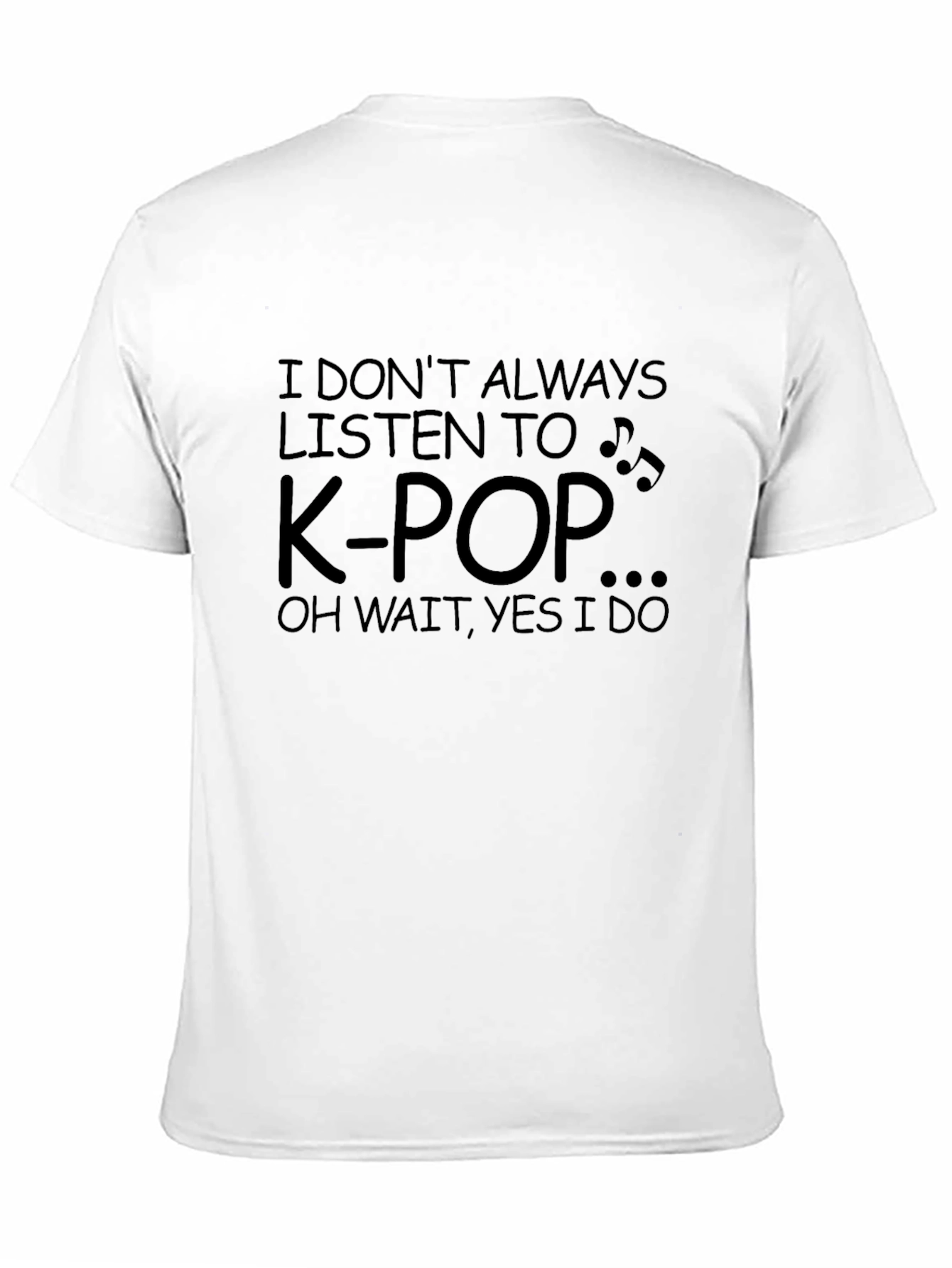 K-Pop Fan Black T-Shirt Music Lover Tee