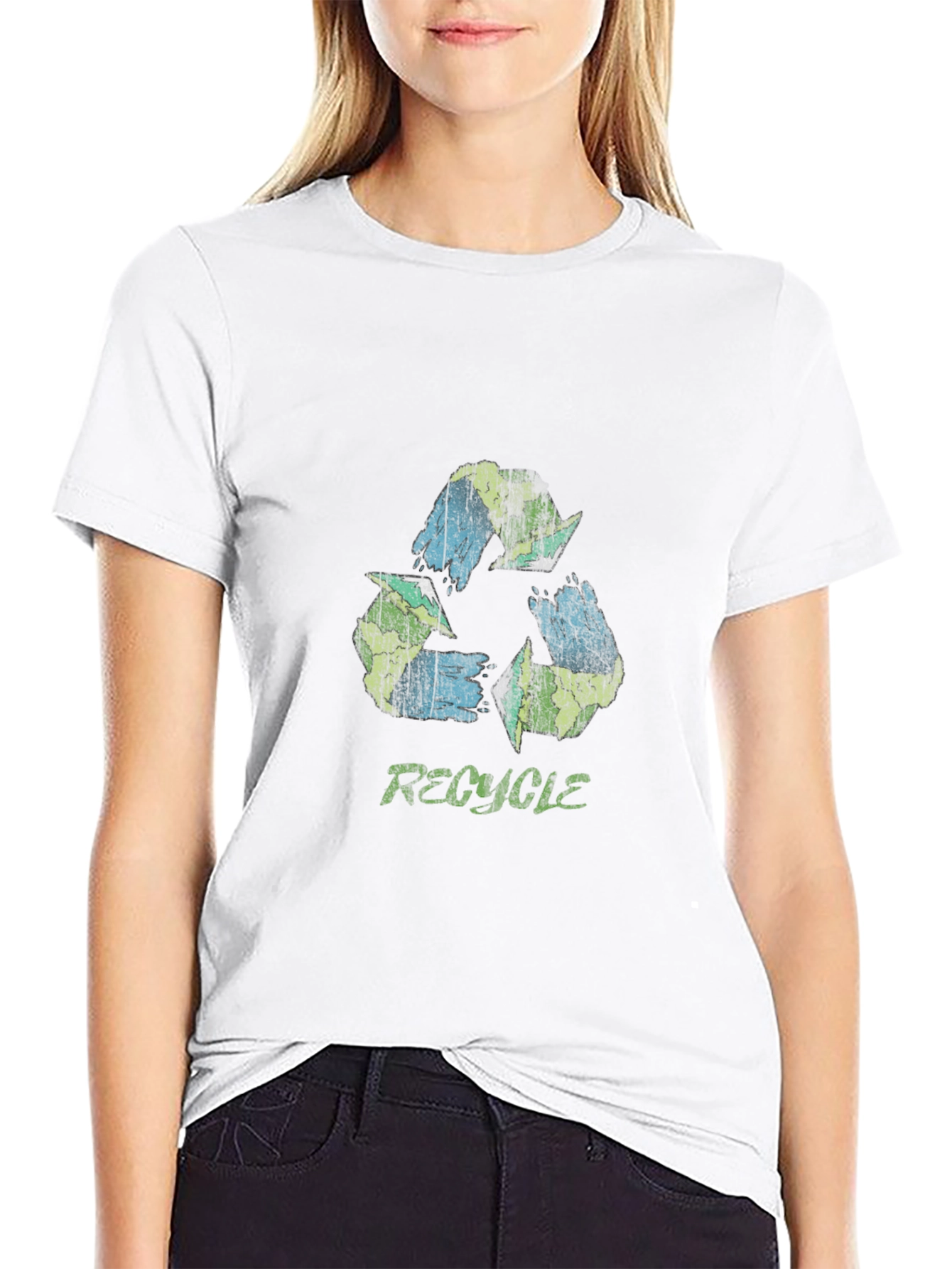 Recycle Earth Graphic T-Shirt - Eco Friendly Design