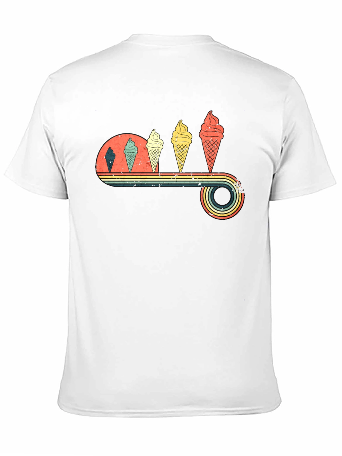 Retro Ice Cream Cone Graphic Tee