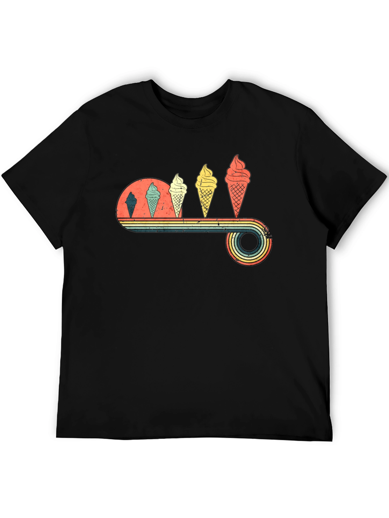 Retro Ice Cream Cone Graphic Tee