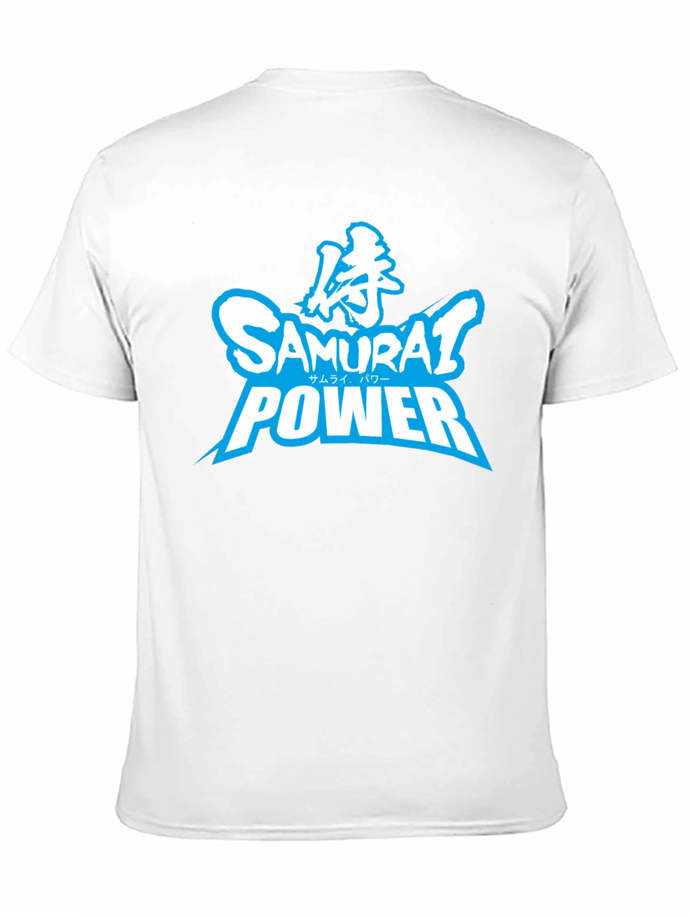 Samurai Power Graphic T-Shirt - Black Crew Neck Tee