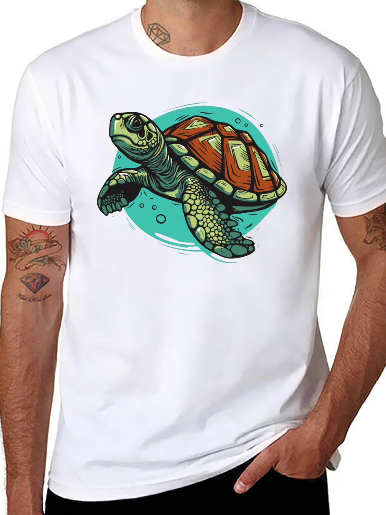 Sea Turtle Graphic Tee - Cool Ocean Design