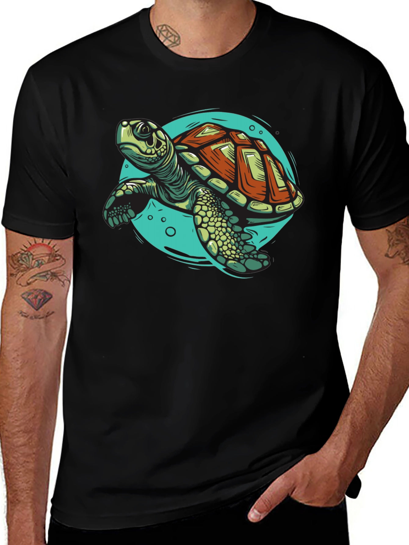 Sea Turtle Graphic Tee - Cool Ocean Design