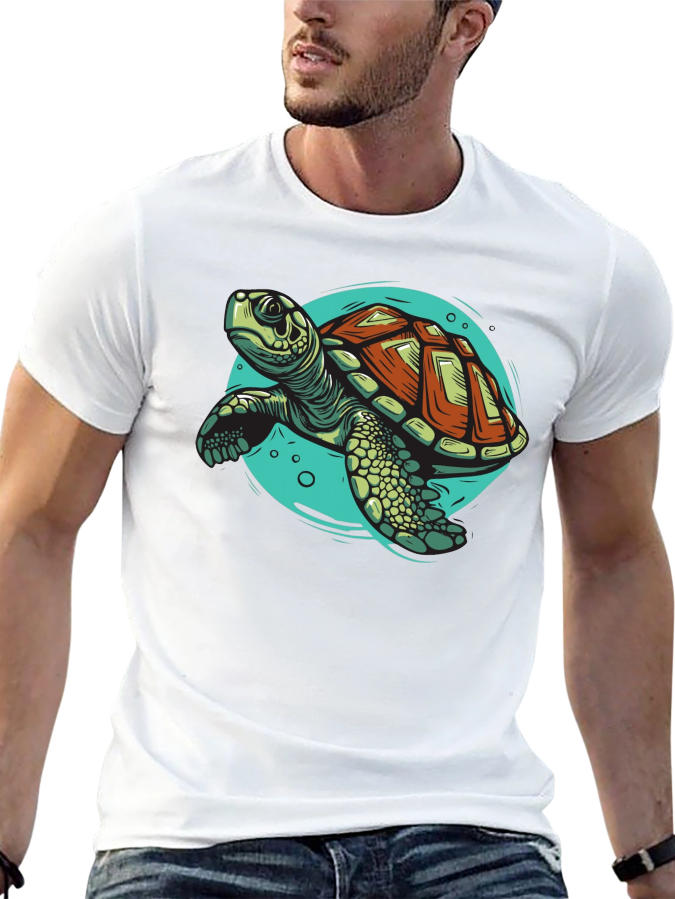 Sea Turtle Graphic Tee - Cool Ocean Design