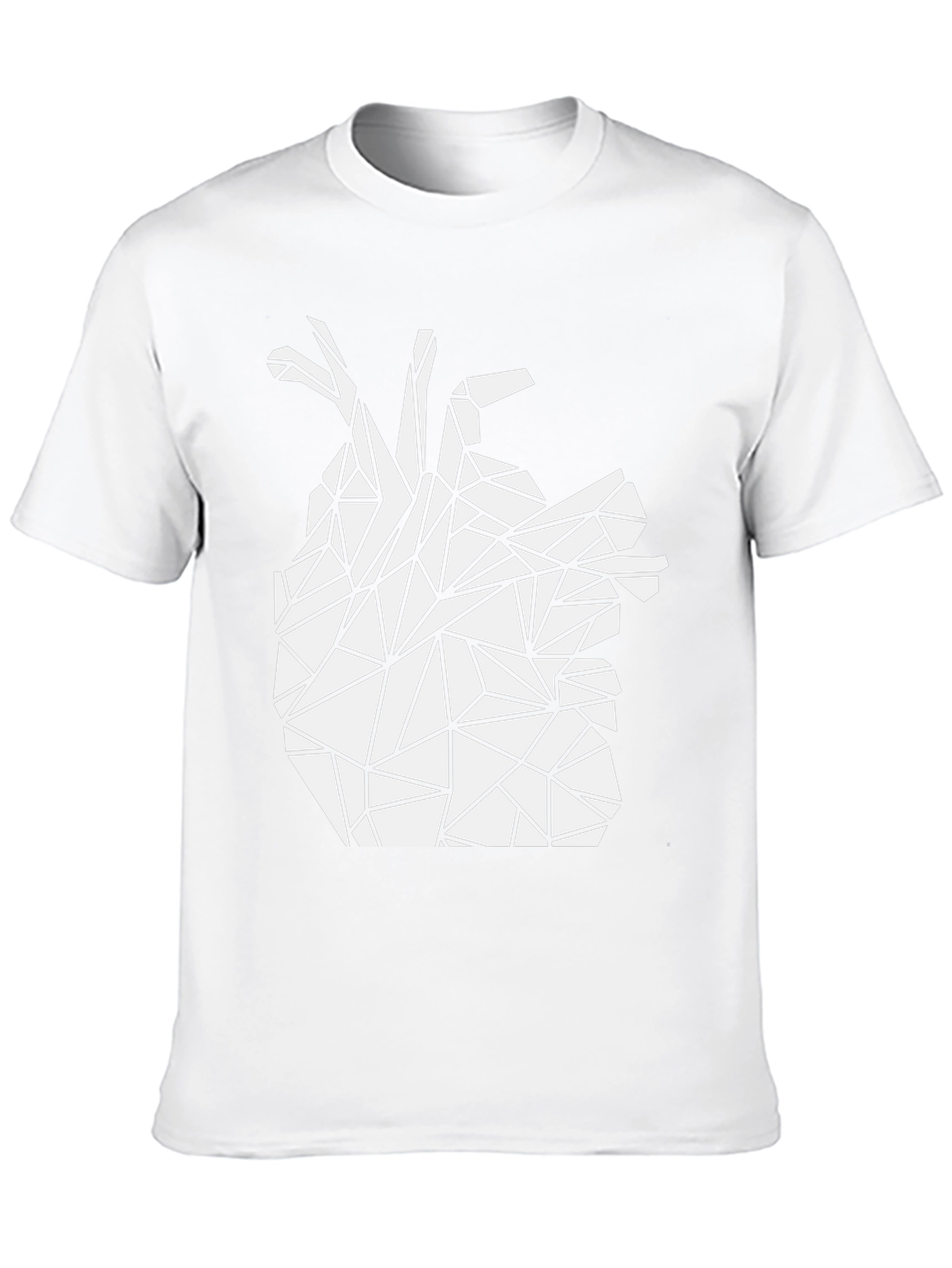 Geometric Heart Tee - Modern Graphic T-Shirt
