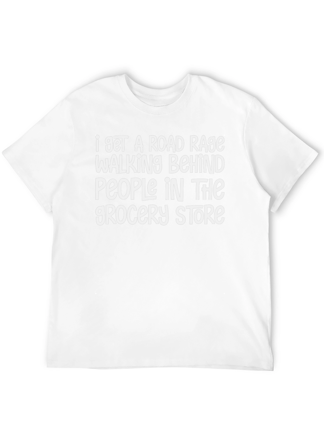 Road Rage Grocery Store T-Shirt Funny Tee
