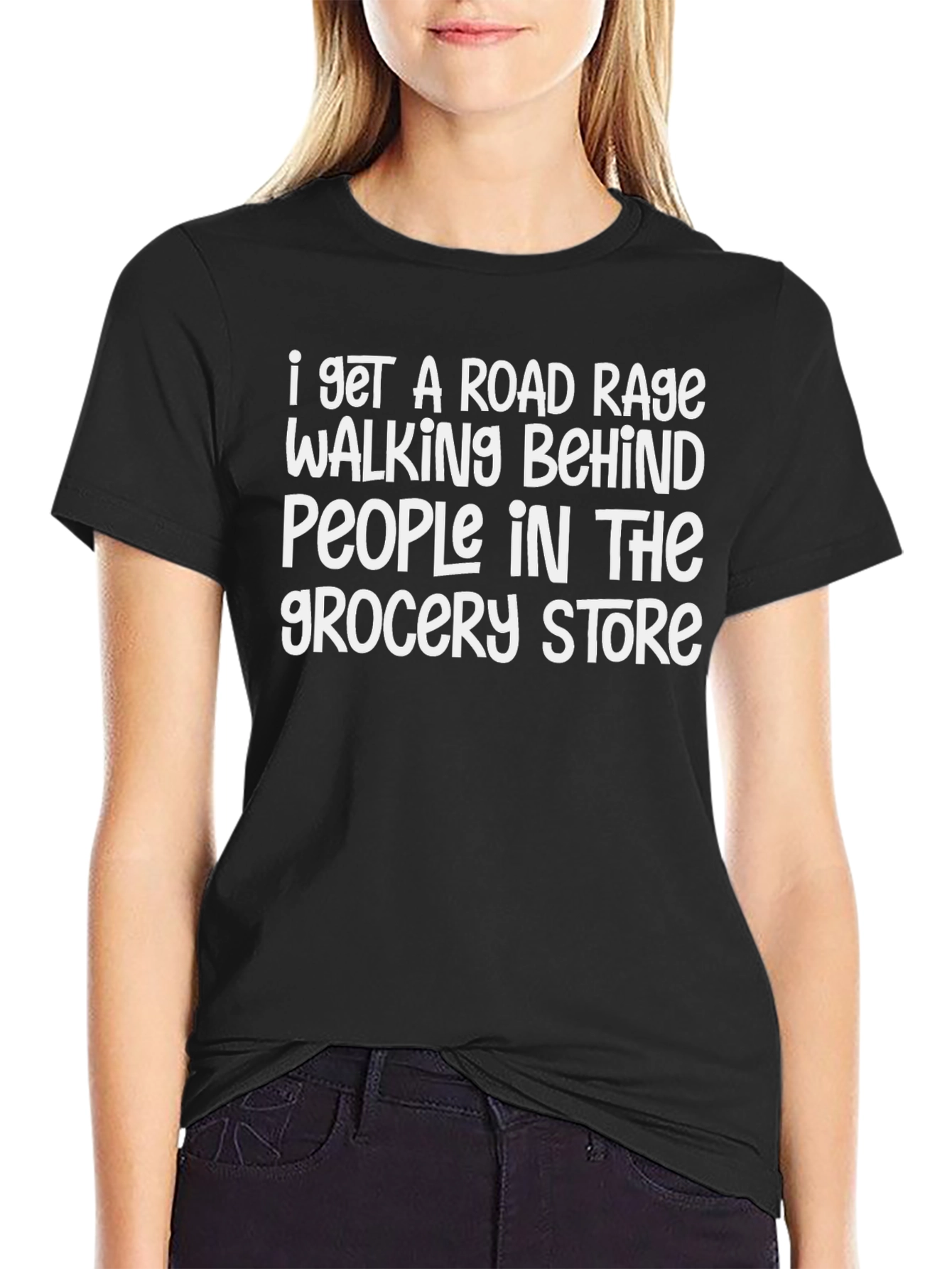 Road Rage Grocery Store T-Shirt Funny Tee