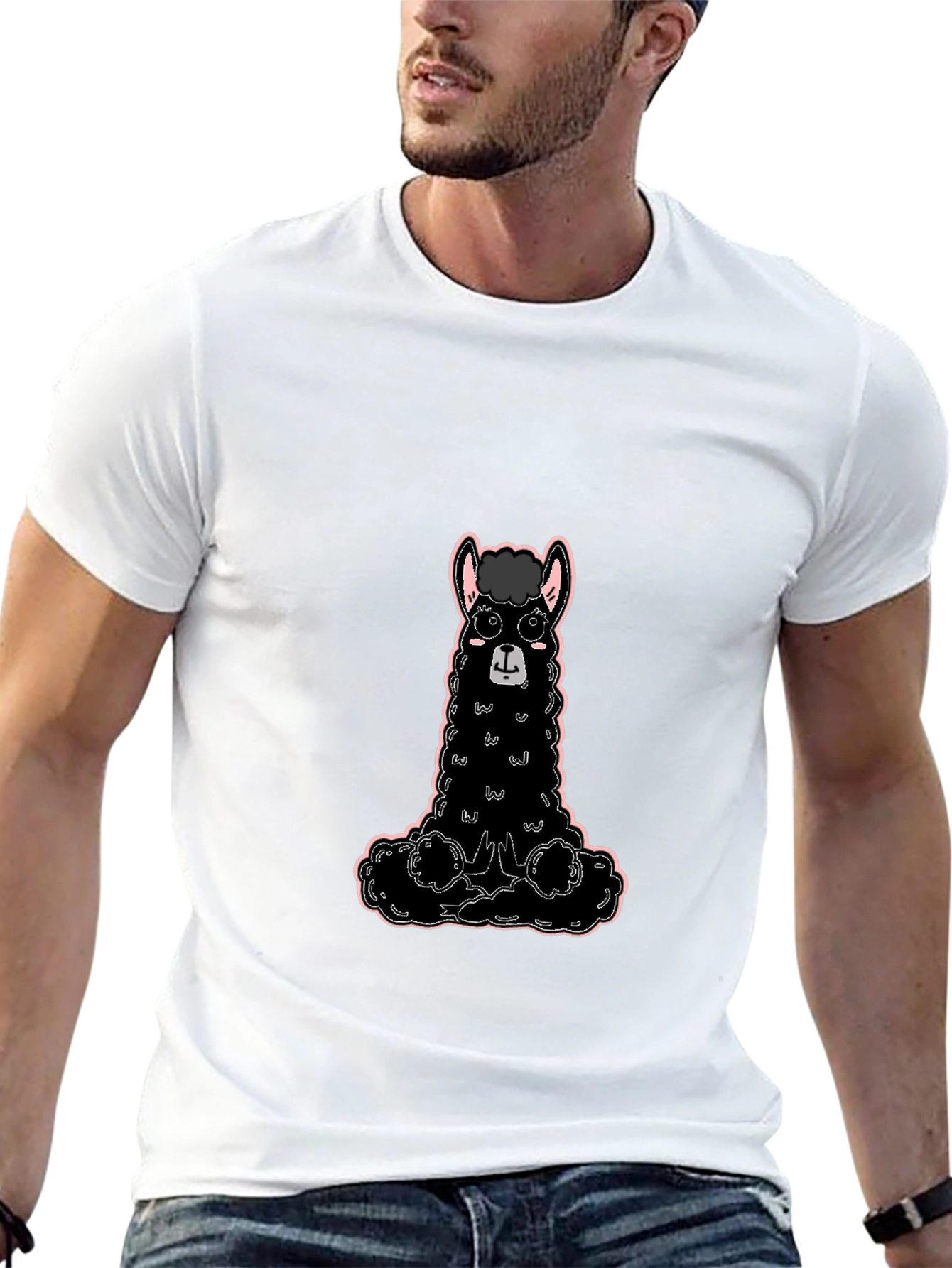 Black Llama Graphic Tee
