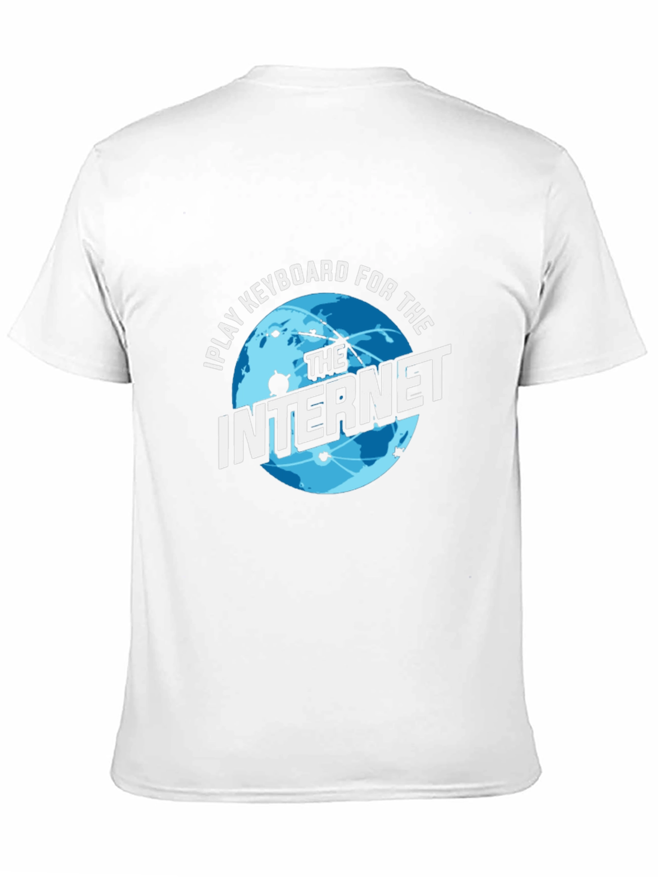 I Play Keyboard for the Internet Black T-Shirt