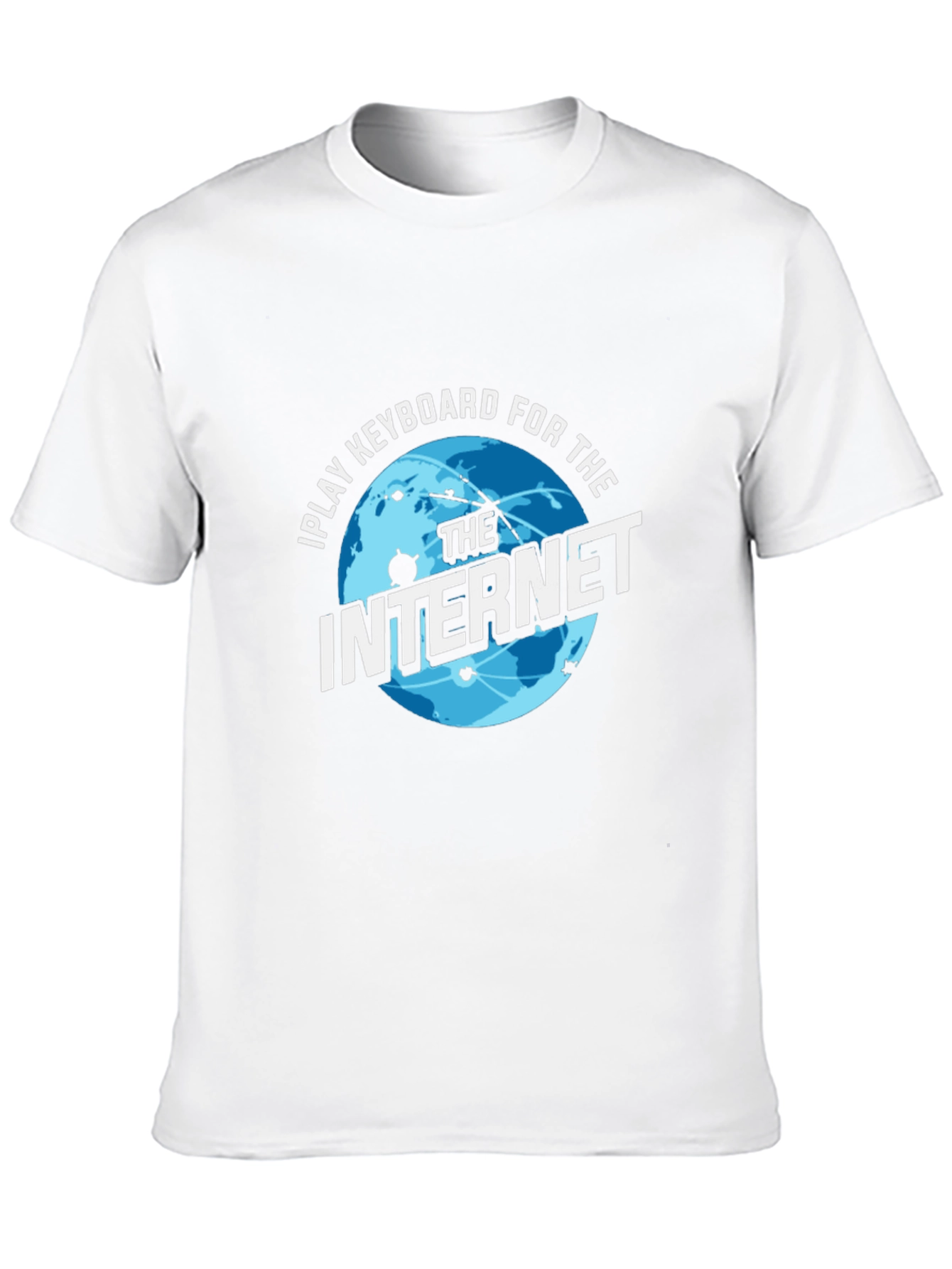 I Play Keyboard for the Internet Black T-Shirt