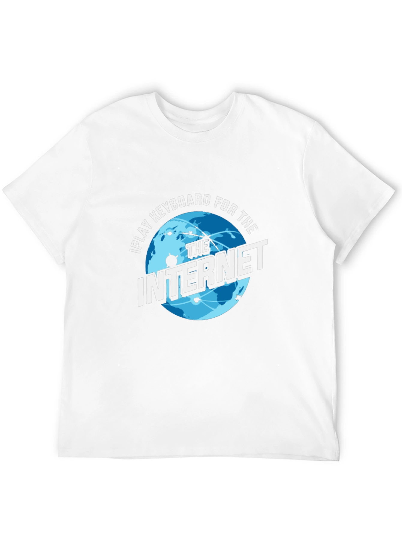 I Play Keyboard for the Internet Black T-Shirt