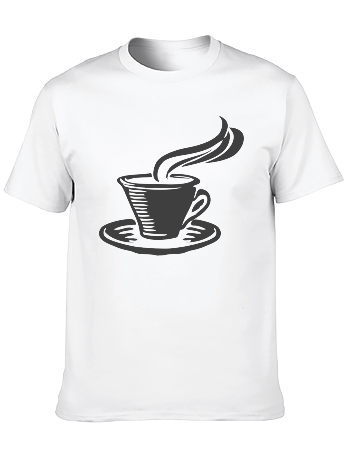Coffee Cup Graphic Tee - Black