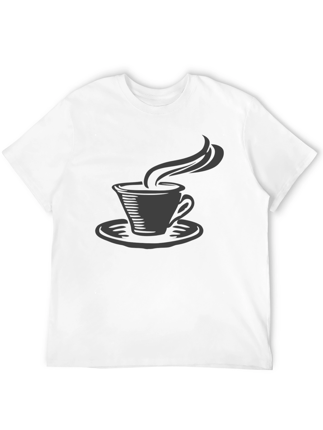 Coffee Cup Graphic Tee - Black