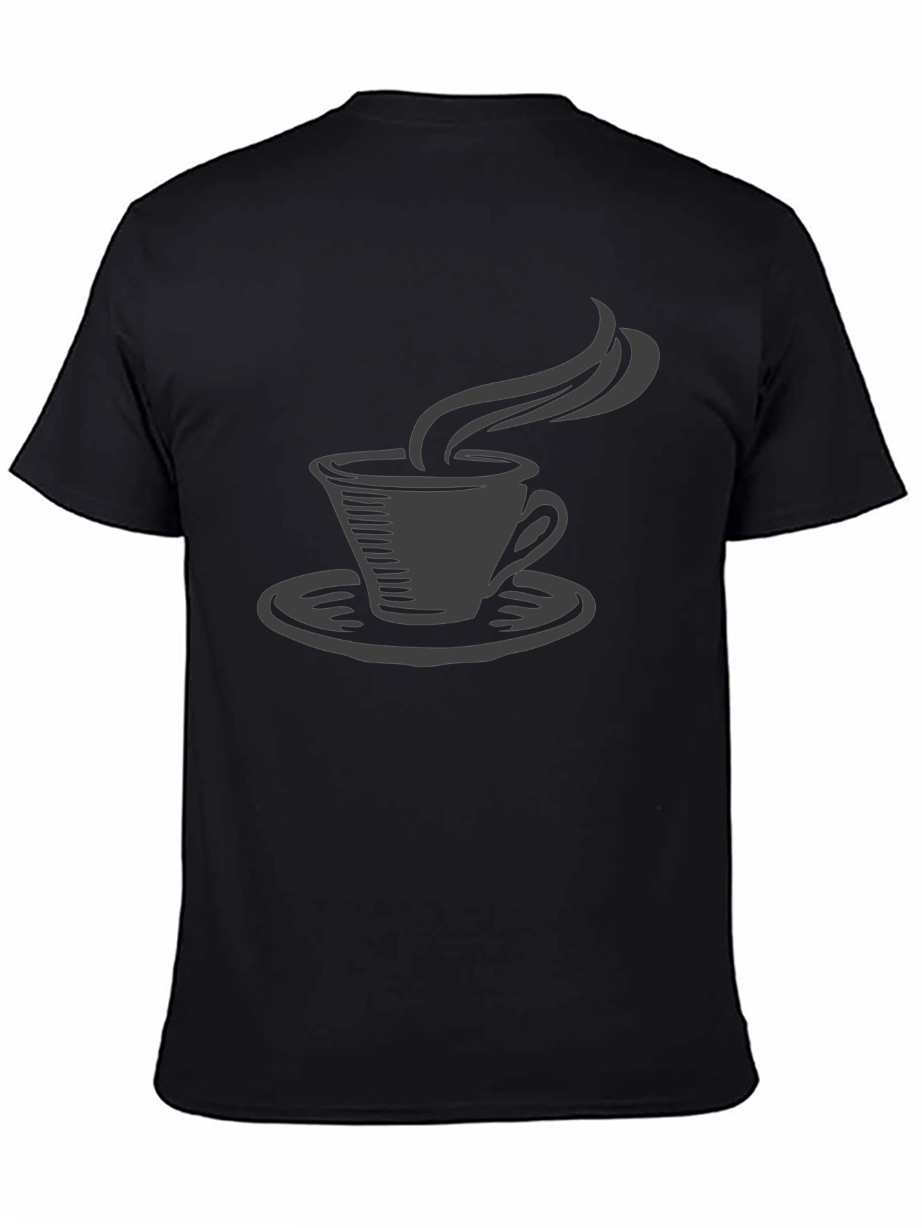 Coffee Cup Graphic Tee - Black