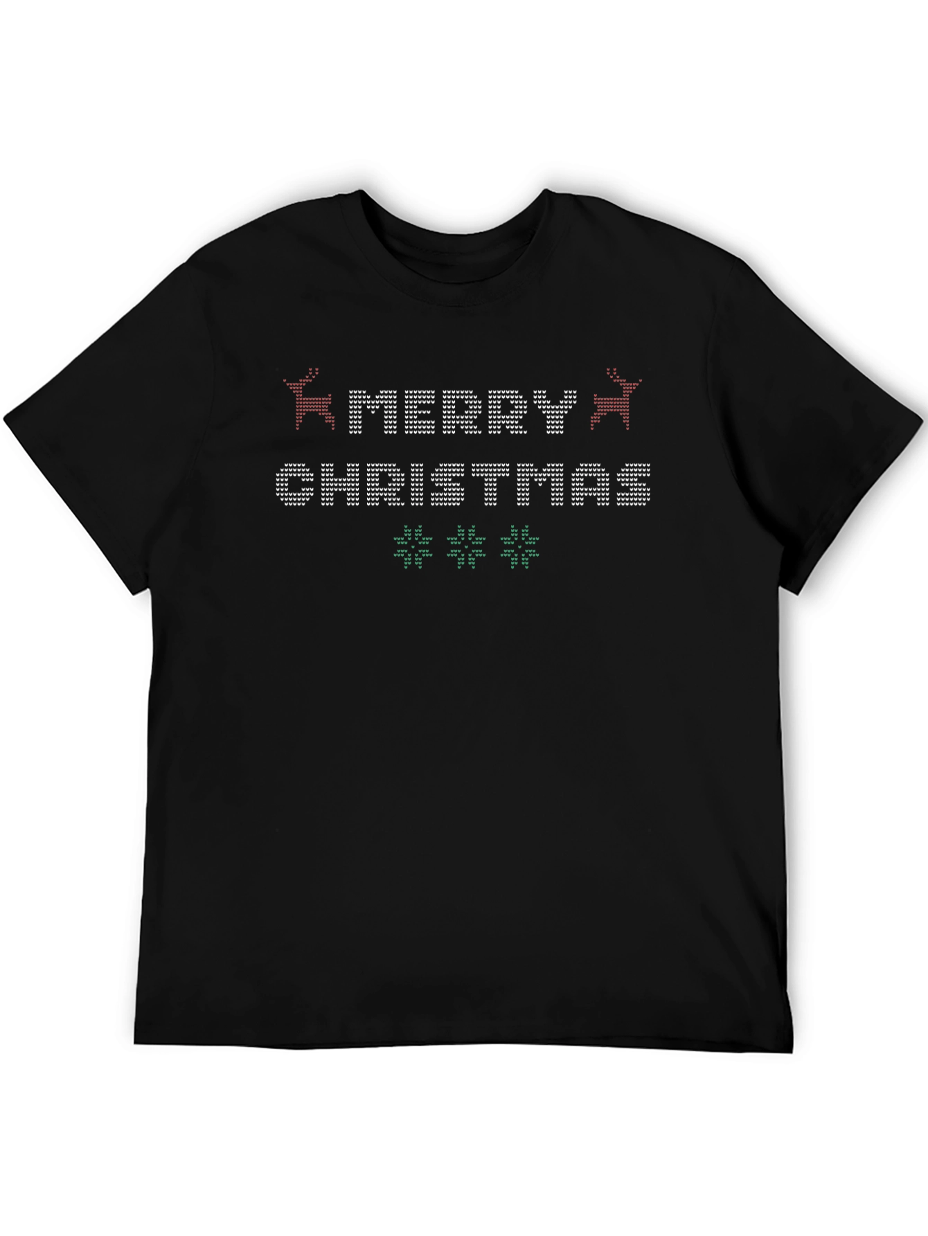 Merry Christmas Sweater Pattern Graphic Tee
