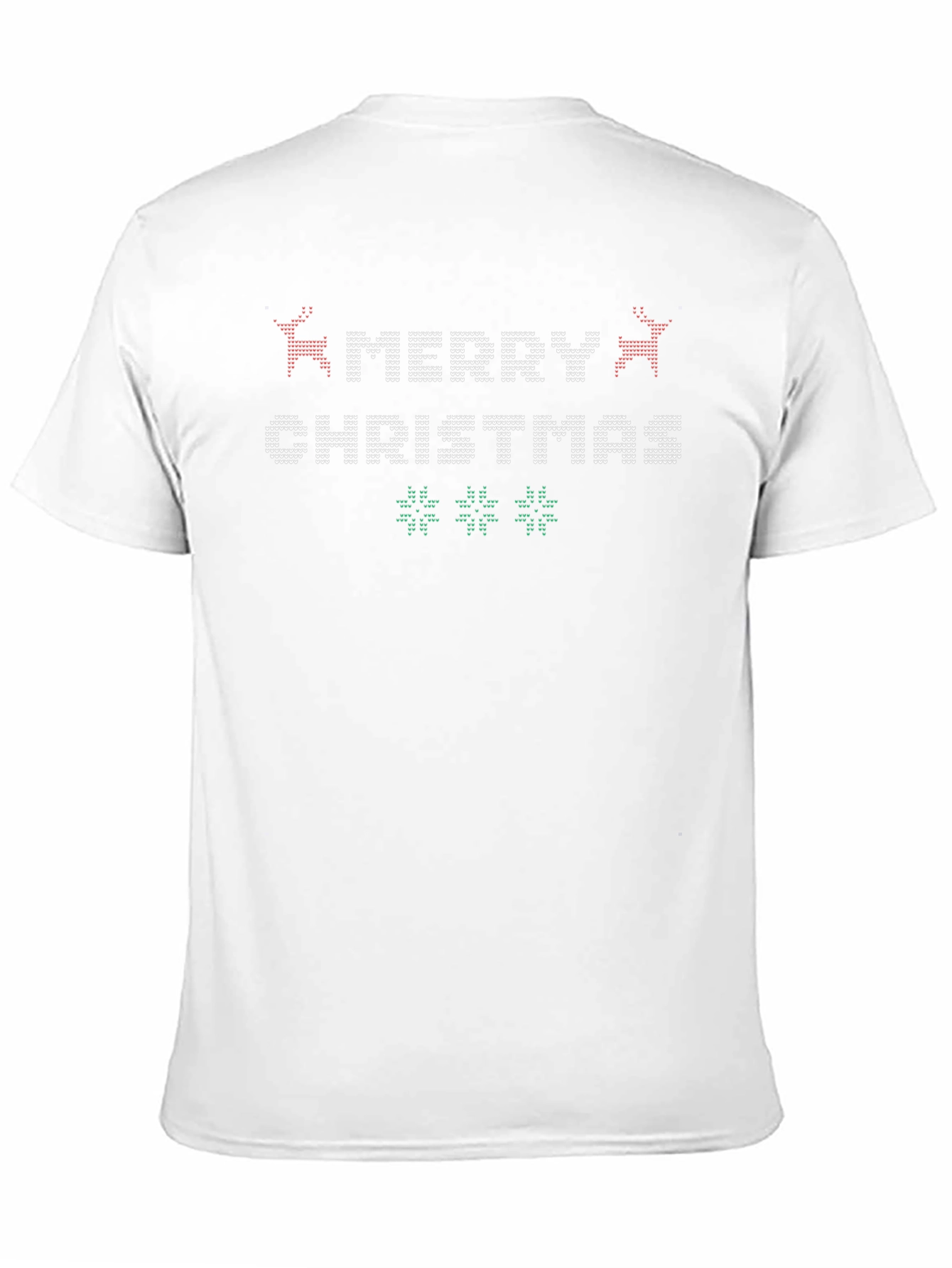 Merry Christmas Sweater Pattern Graphic Tee