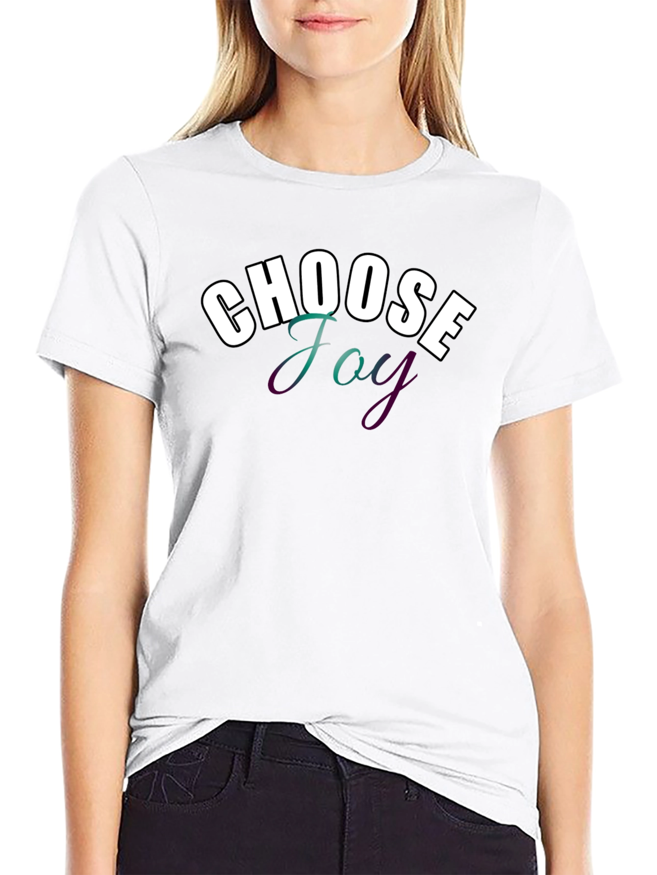 Choose Joy Graphic T-Shirt - Black