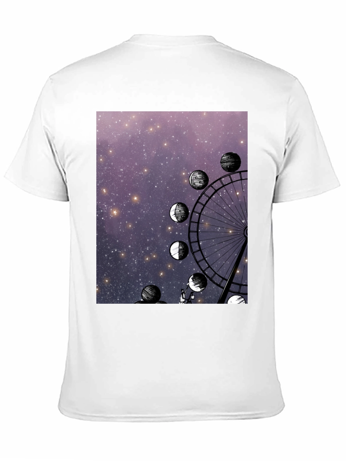 Ferris Wheel & Moon Phases Graphic Tee