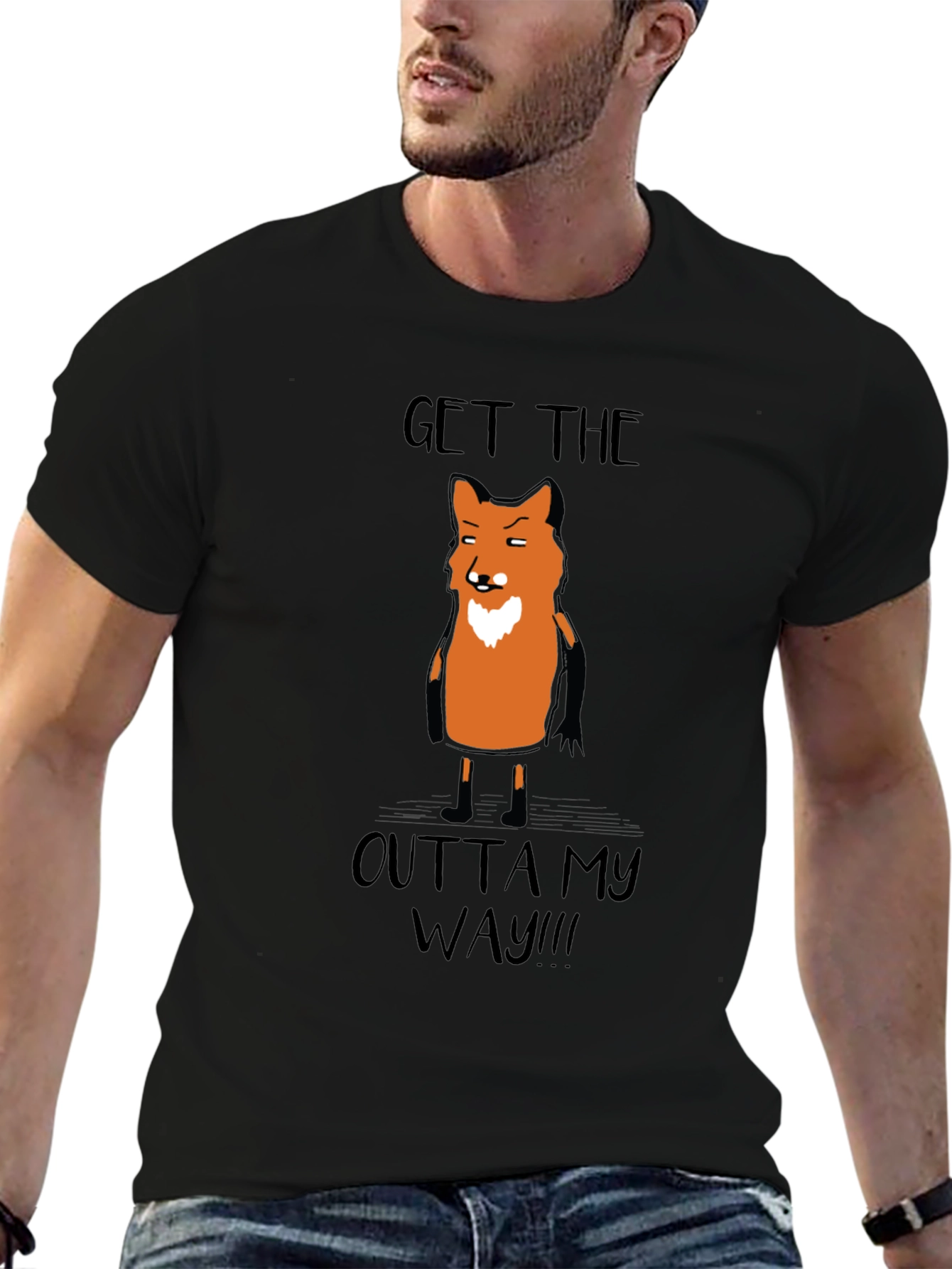 Get the Outta My Way Fox Graphic T-Shirt