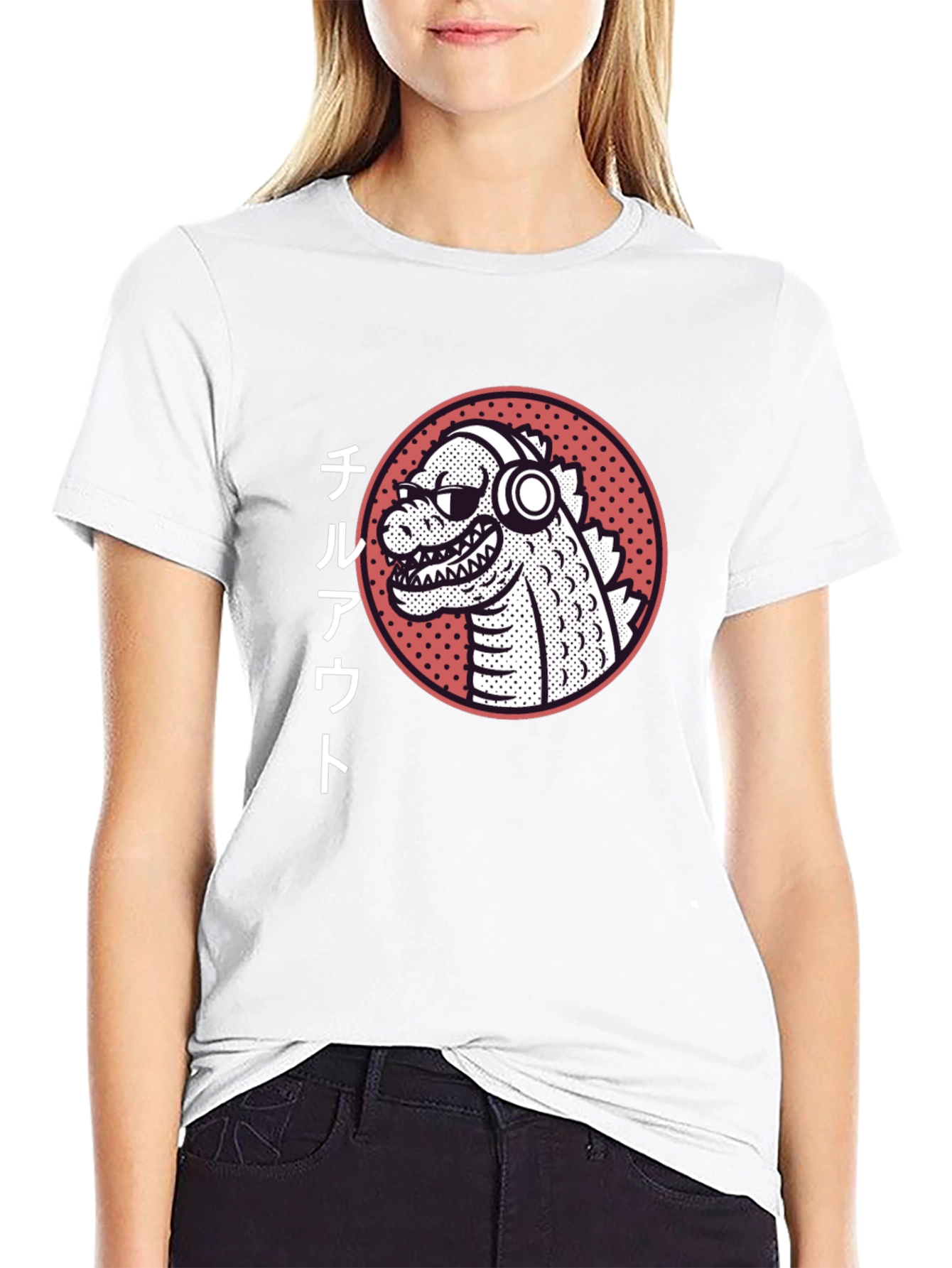 Chill Out Godzilla Graphic Tee - Black