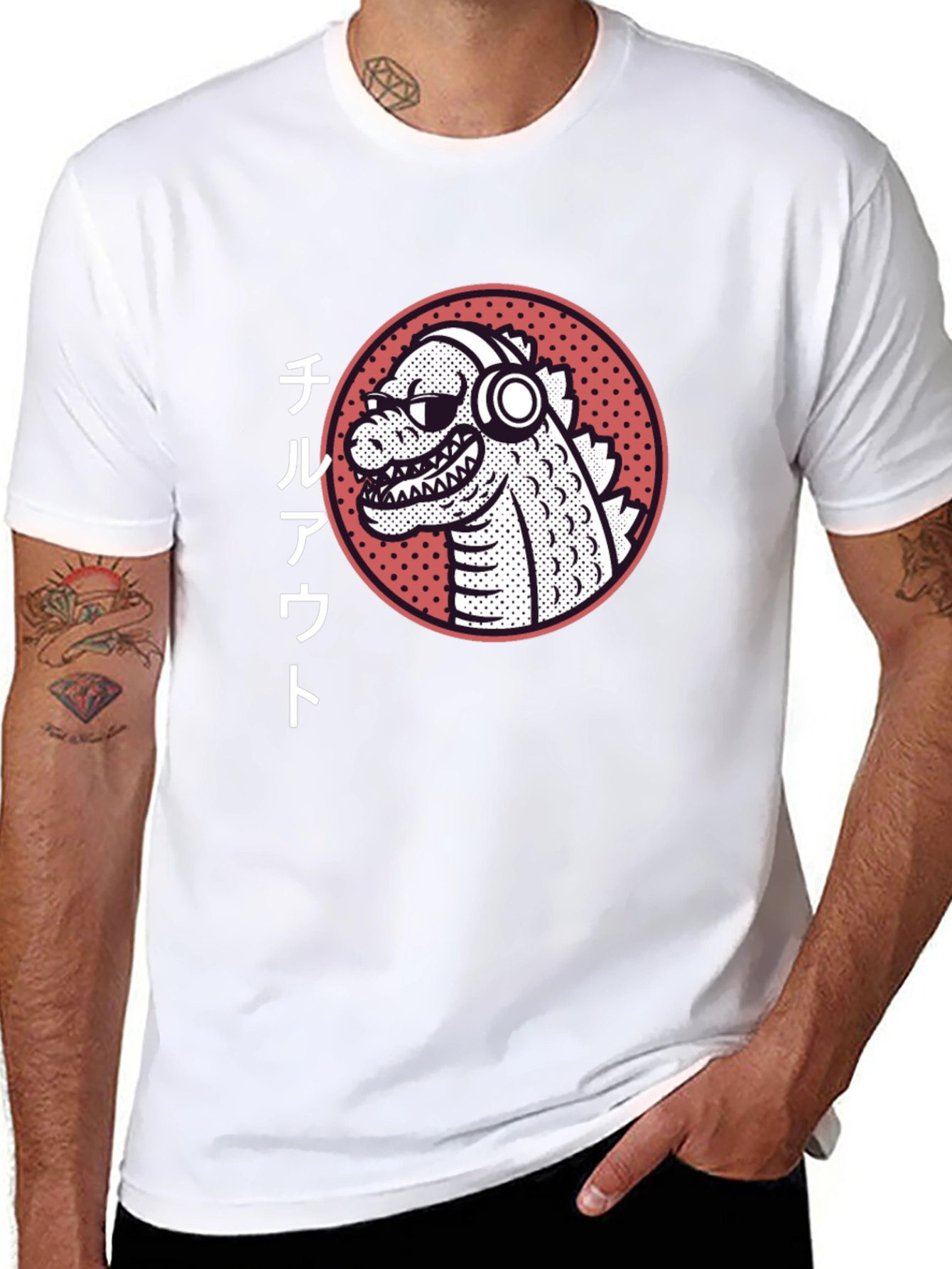 Chill Out Godzilla Graphic Tee - Black